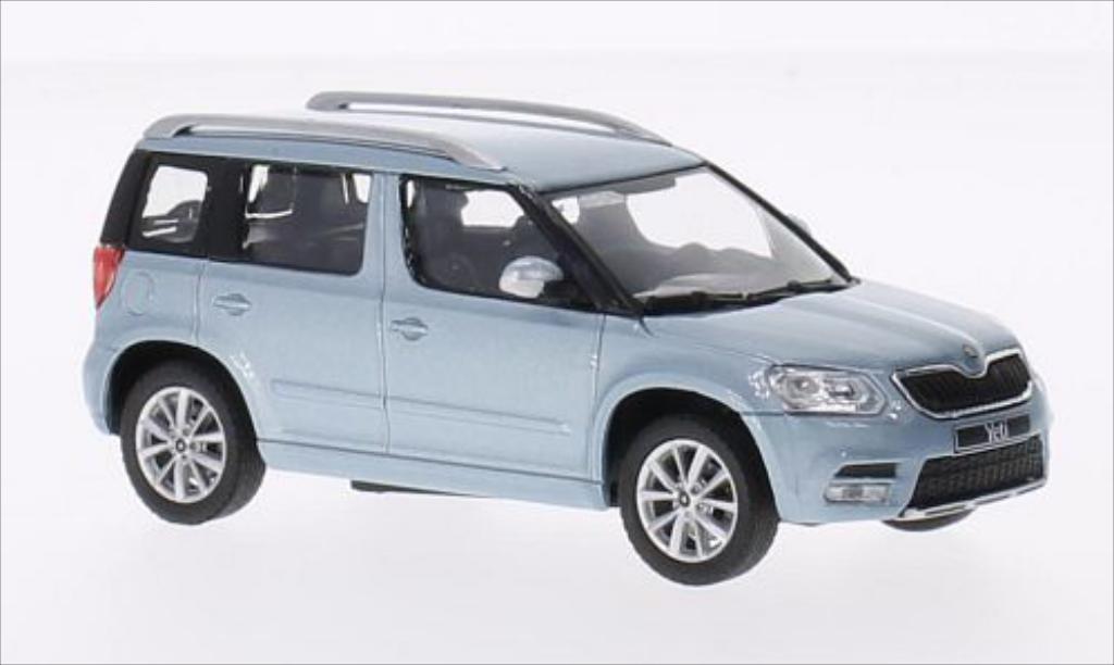 Skoda Yeti 1/43 Abrex metallico blu 2013 modellino in miniatura