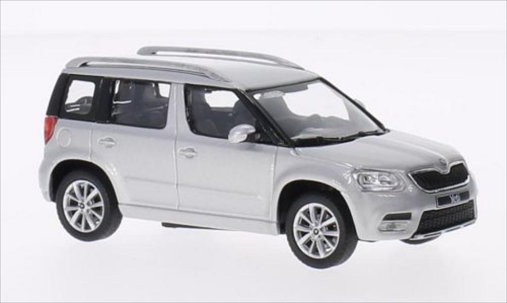 Skoda Yeti 1/43 Abrex metallico grigio 2013 modellino in miniatura