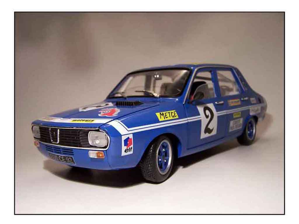 Renault 12 Gordini 1/18 Solido Gordini rallye preparee tuning modellino in miniatura