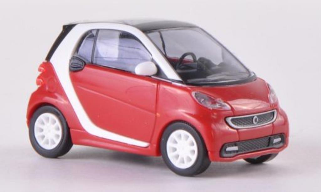 Smart ForTwo coupe 1/87 Busch Fortwo coupe rosso 2012 modellino in miniatura