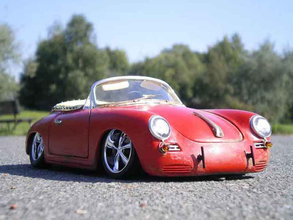 Porsche 356 1/18 Burago old school tuning modellino in miniatura