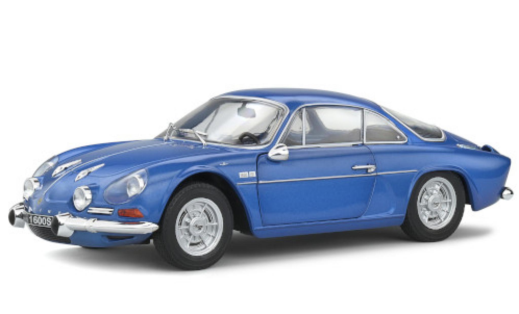 Alpine A110 1/18 Solido Renault 1600S metallico blu 1969 modellino in miniatura