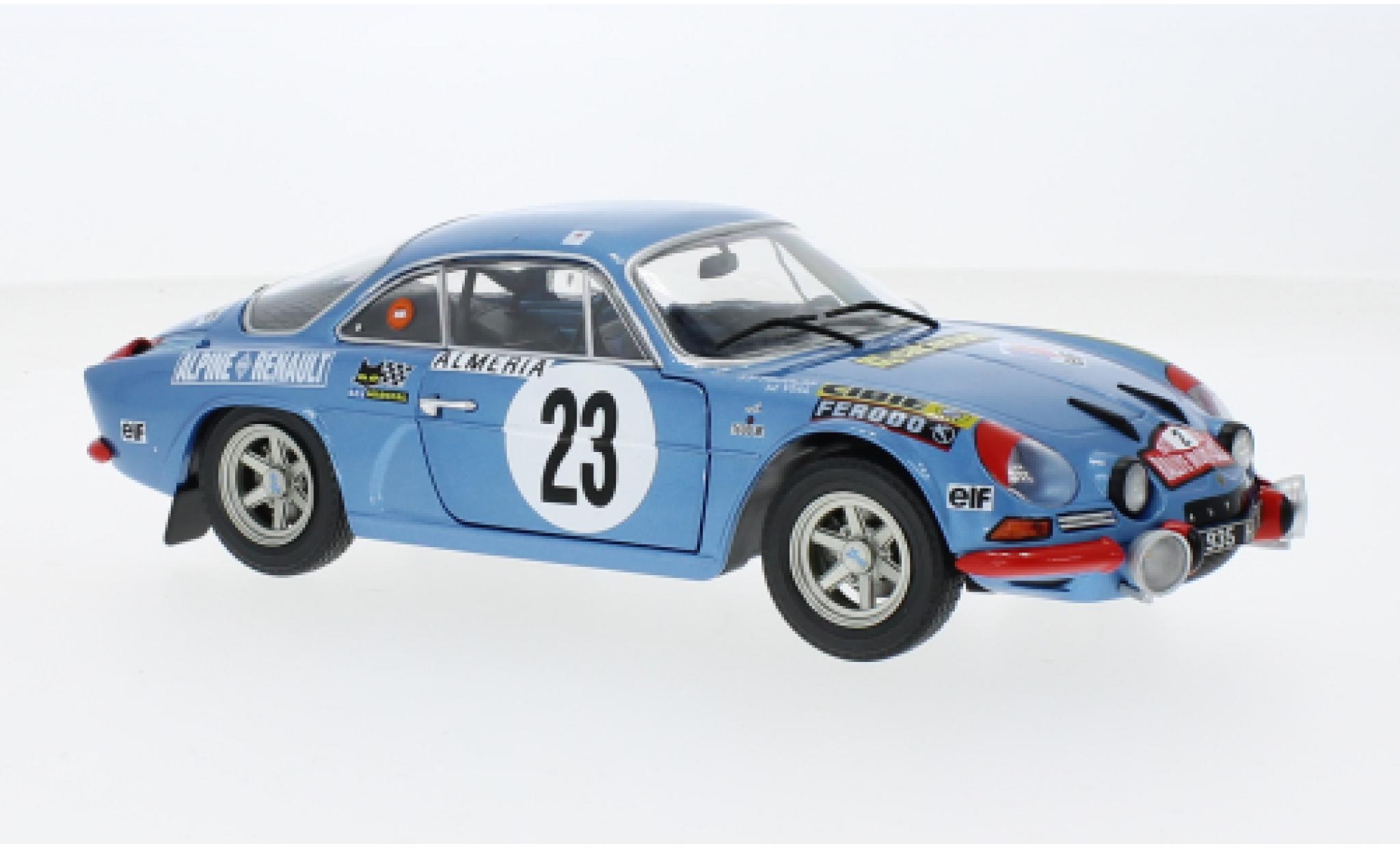 Alpine A110 1/18 Solido Renault No.23 Rallye Monte Carlo 1972 1:18 modellino in miniatura