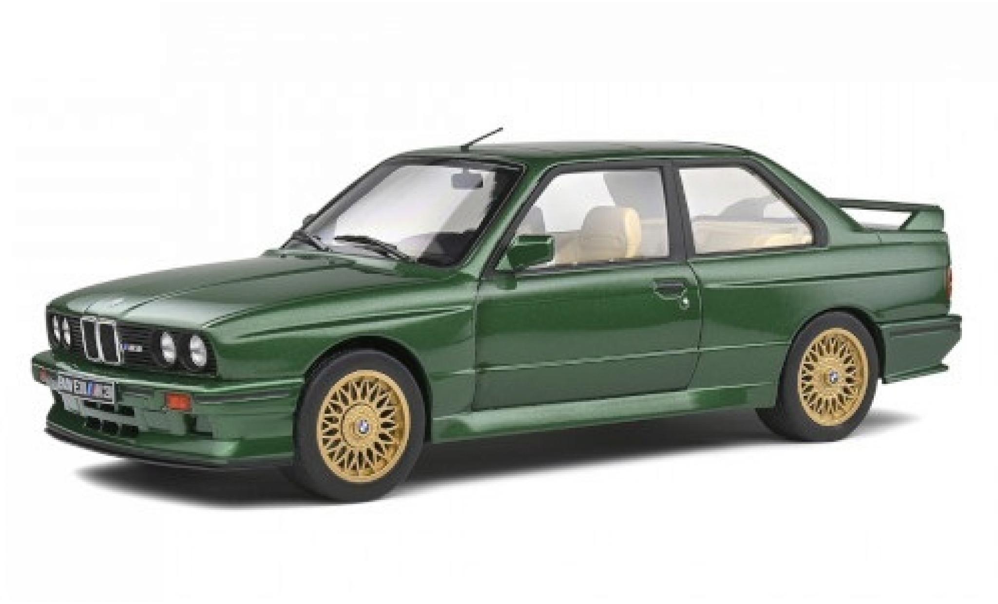 Bmw M3 1/18 Solido (E30) metallico verde 1990 modellino in miniatura