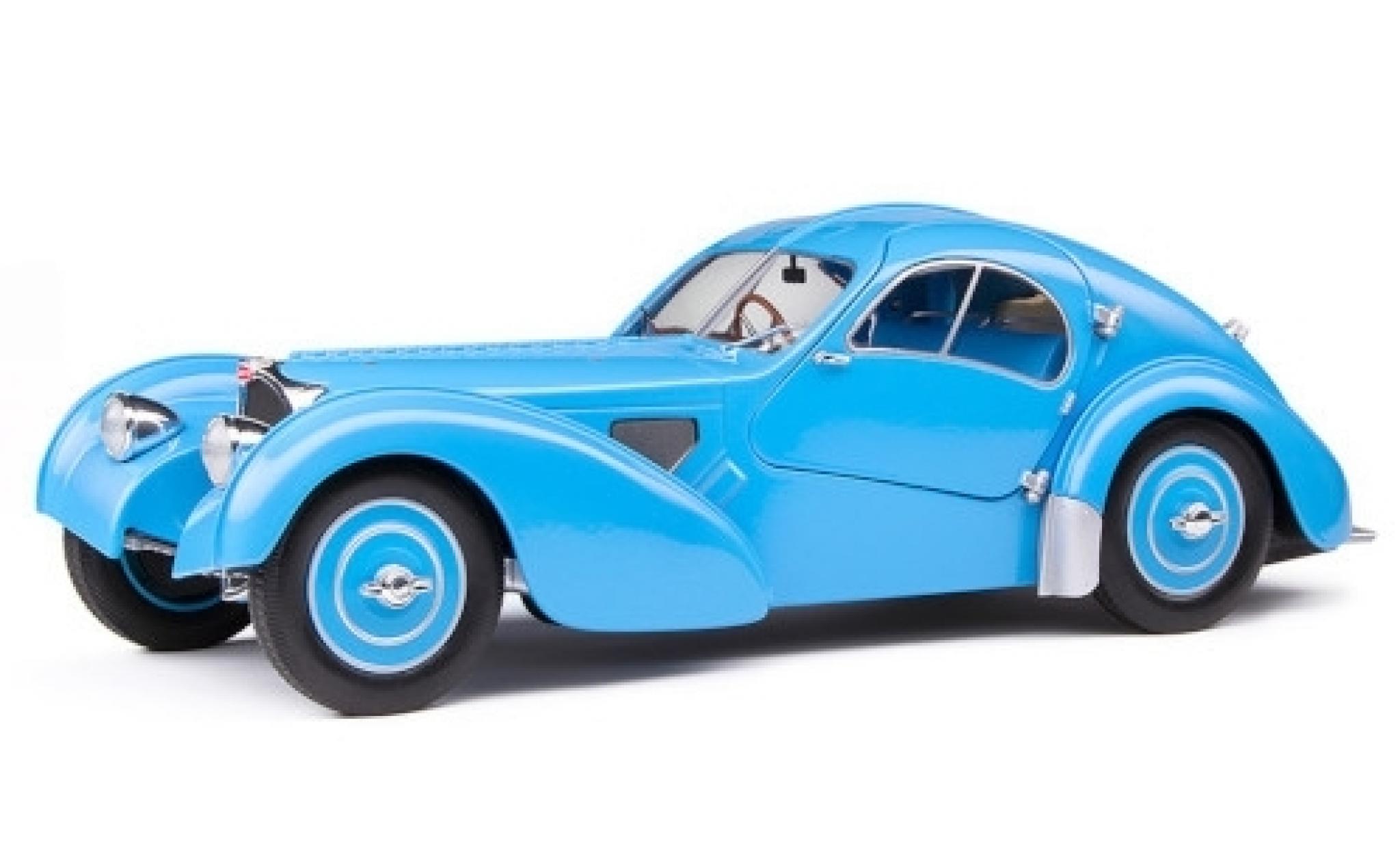 Bugatti 57 1/18 Solido Type SC Atlantic blu RHD modellino in miniatura