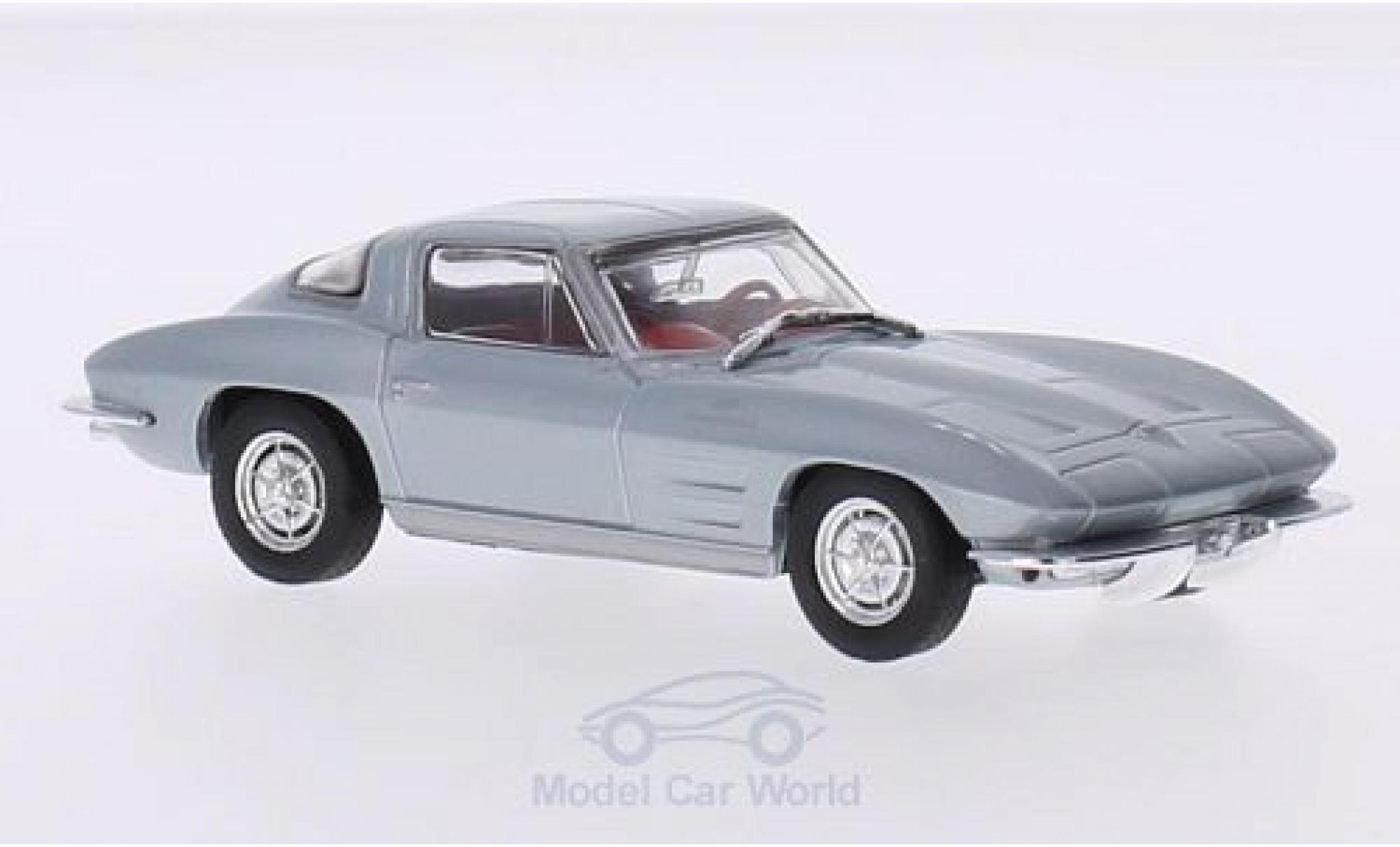 Chevrolet Corvette C2 1/43 Solido (C2) Stingray Split-Window Coupe grigio 1963 modellino in miniatura
