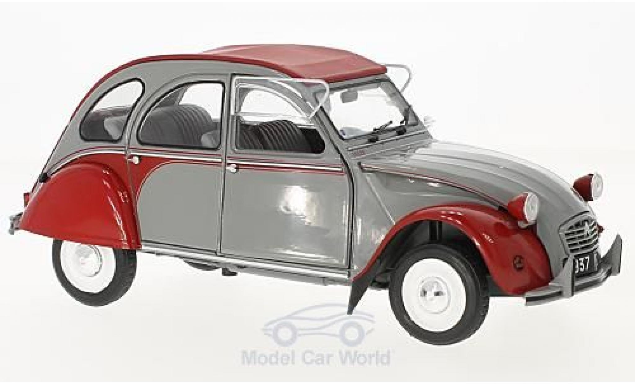 Citroen 2CV 1/18 Solido Dolly grigio/rosso 1985 modellino in miniatura
