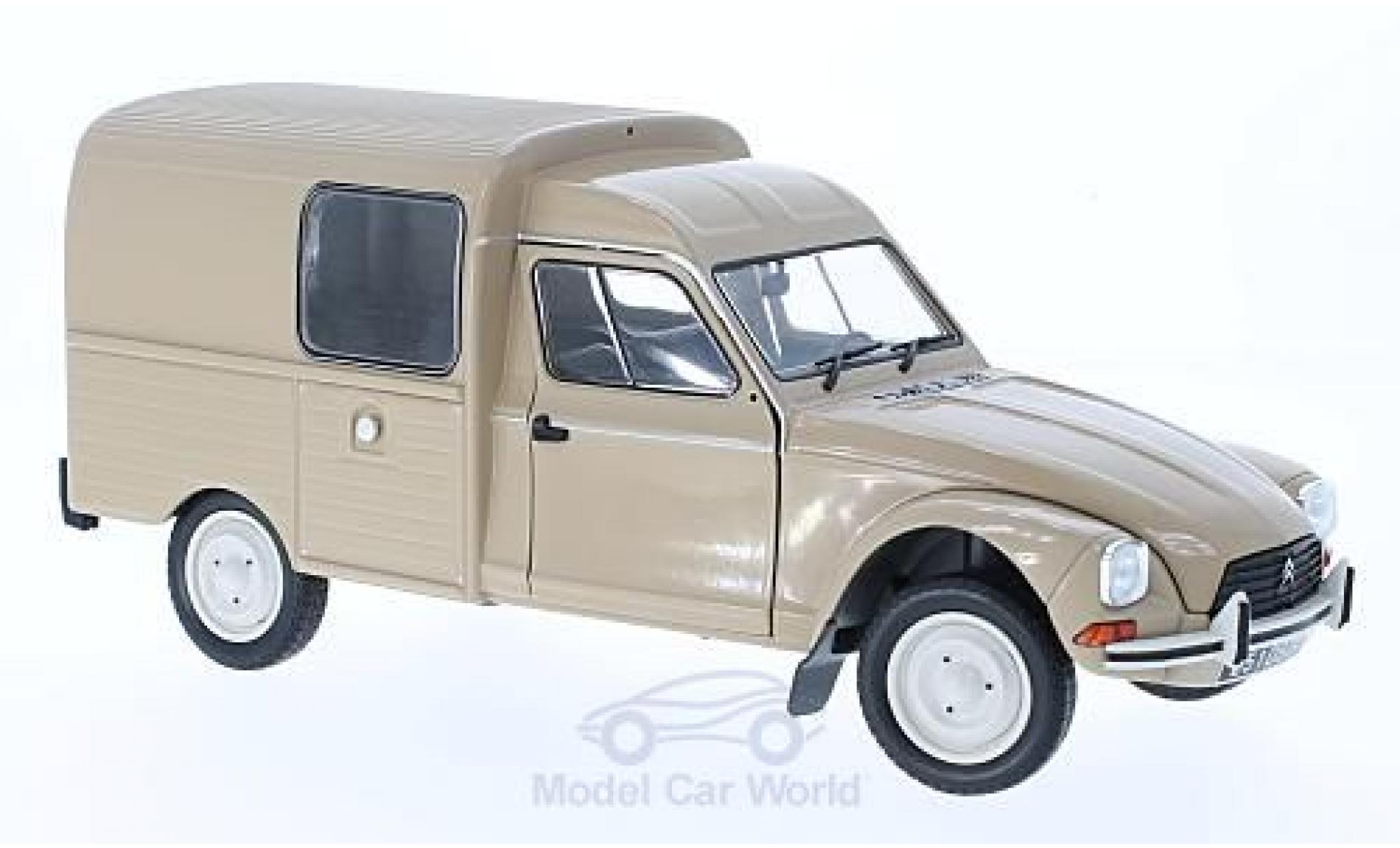 Citroen Acadiane 1/18 Solido beige 1984 modellino in miniatura