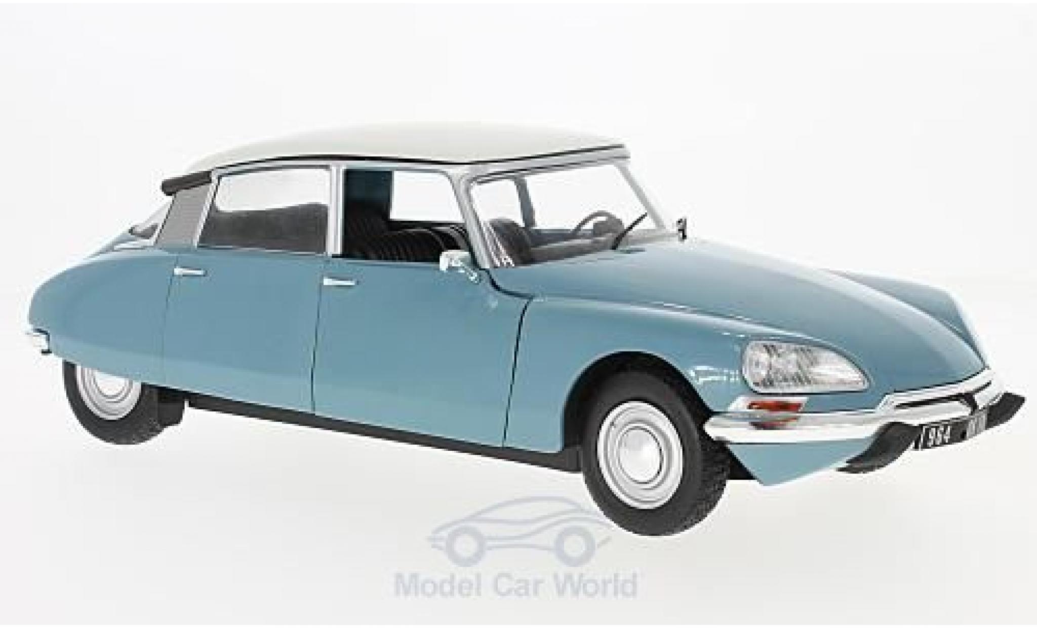 Citroen DS 19 1/18 Solido blu/bianco 1972 modellino in miniatura