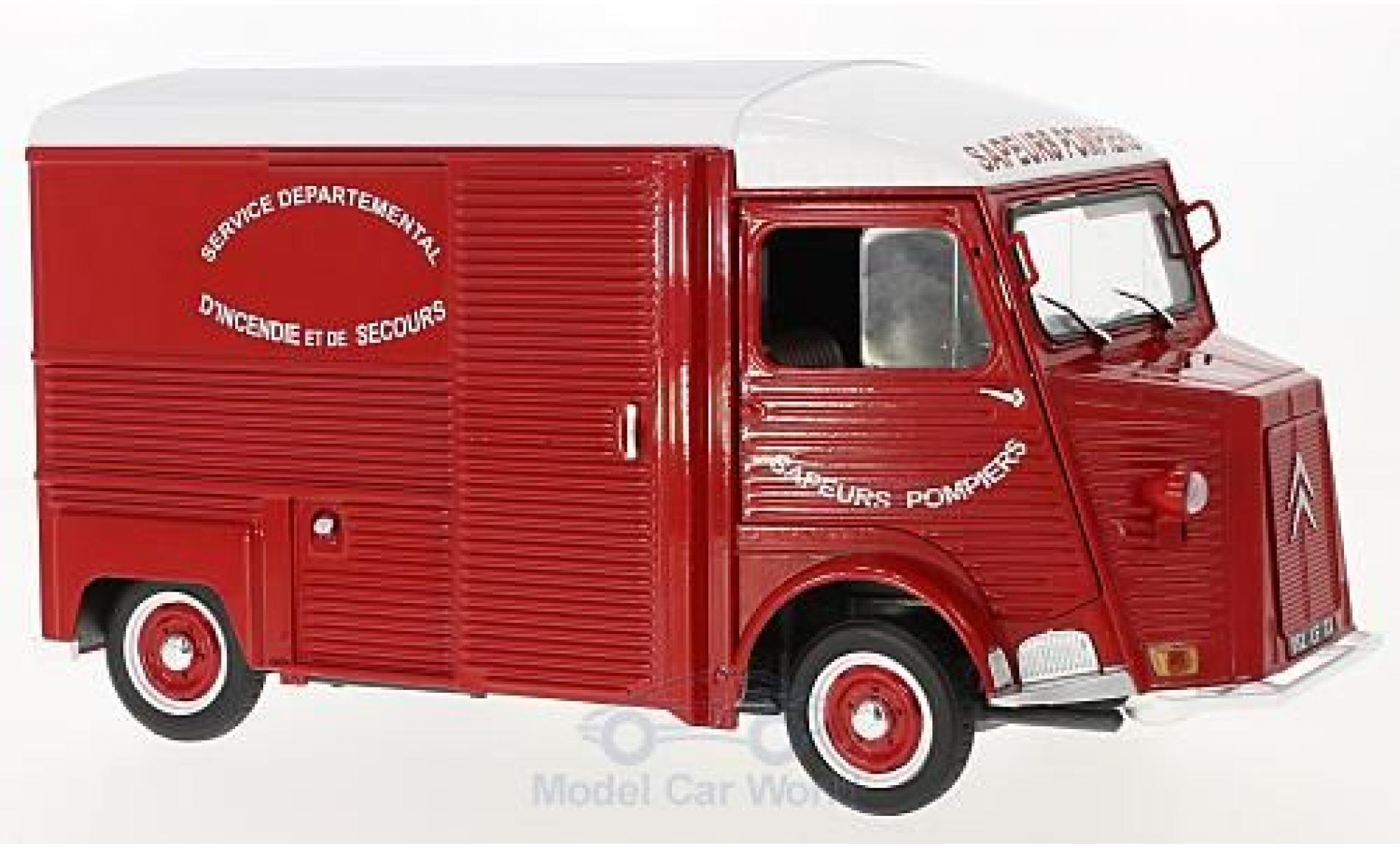 Citroen HY 1/18 Solido 1969 Feuerwehr (F) modellino in miniatura