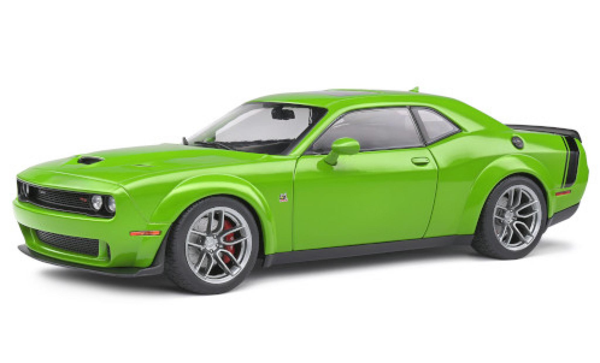 Dodge Challenger 1/18 Solido R/T Scat Pack verde/nero 2020 modellino in miniatura