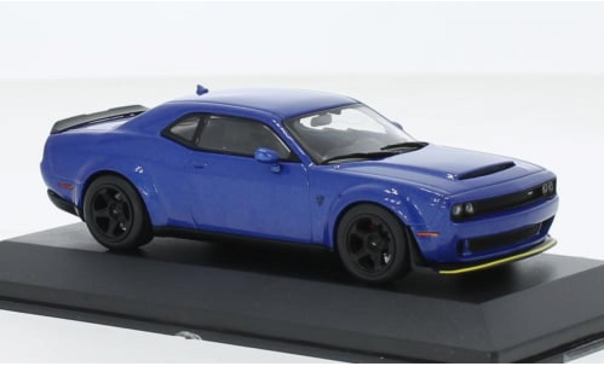 Dodge Challenger 1/43 Solido SRT Demon V8 6.2 metallise blau 2018 1:43 modellino in miniatura