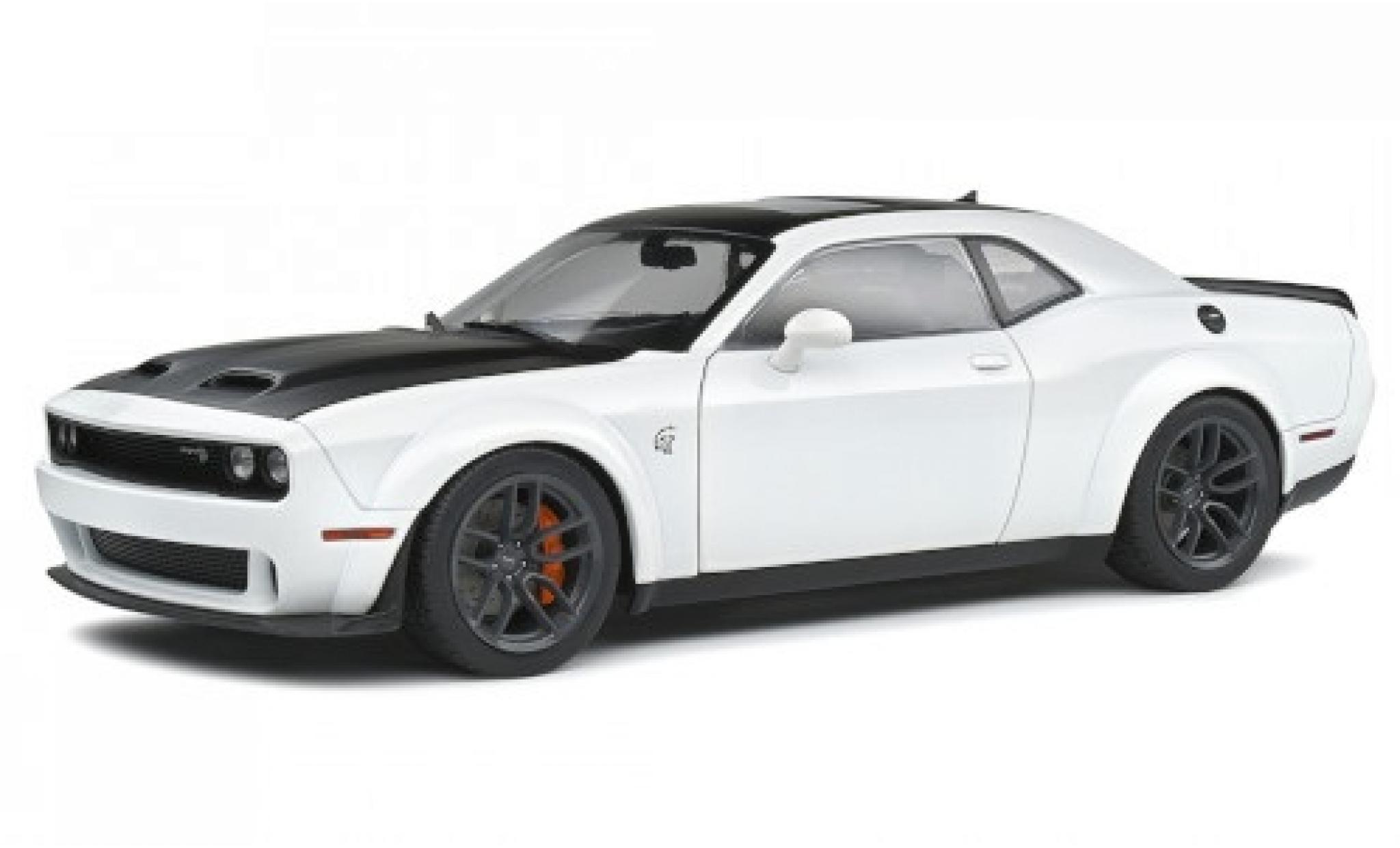 Dodge Challenger 1/18 Solido SRT Hellcat Redeye Widebody bianco/nero 2020 modellino in miniatura