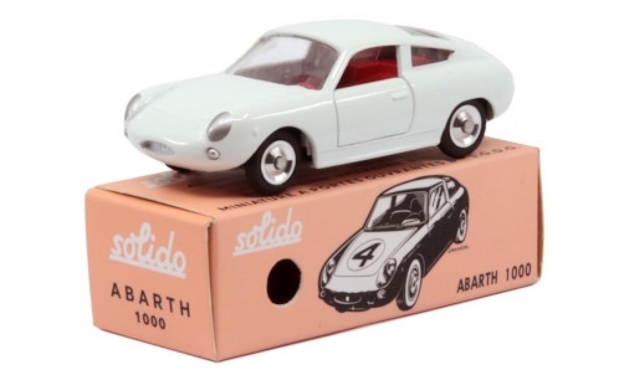 Fiat Abarth 1000 1/43 Solido Bialbero bianco 1966 modellino in miniatura