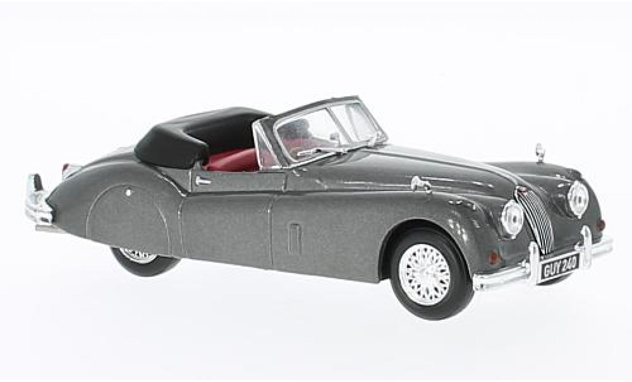 Jaguar XK 1/43 Solido 140 metallico grigio RHD 1956 modellino in miniatura