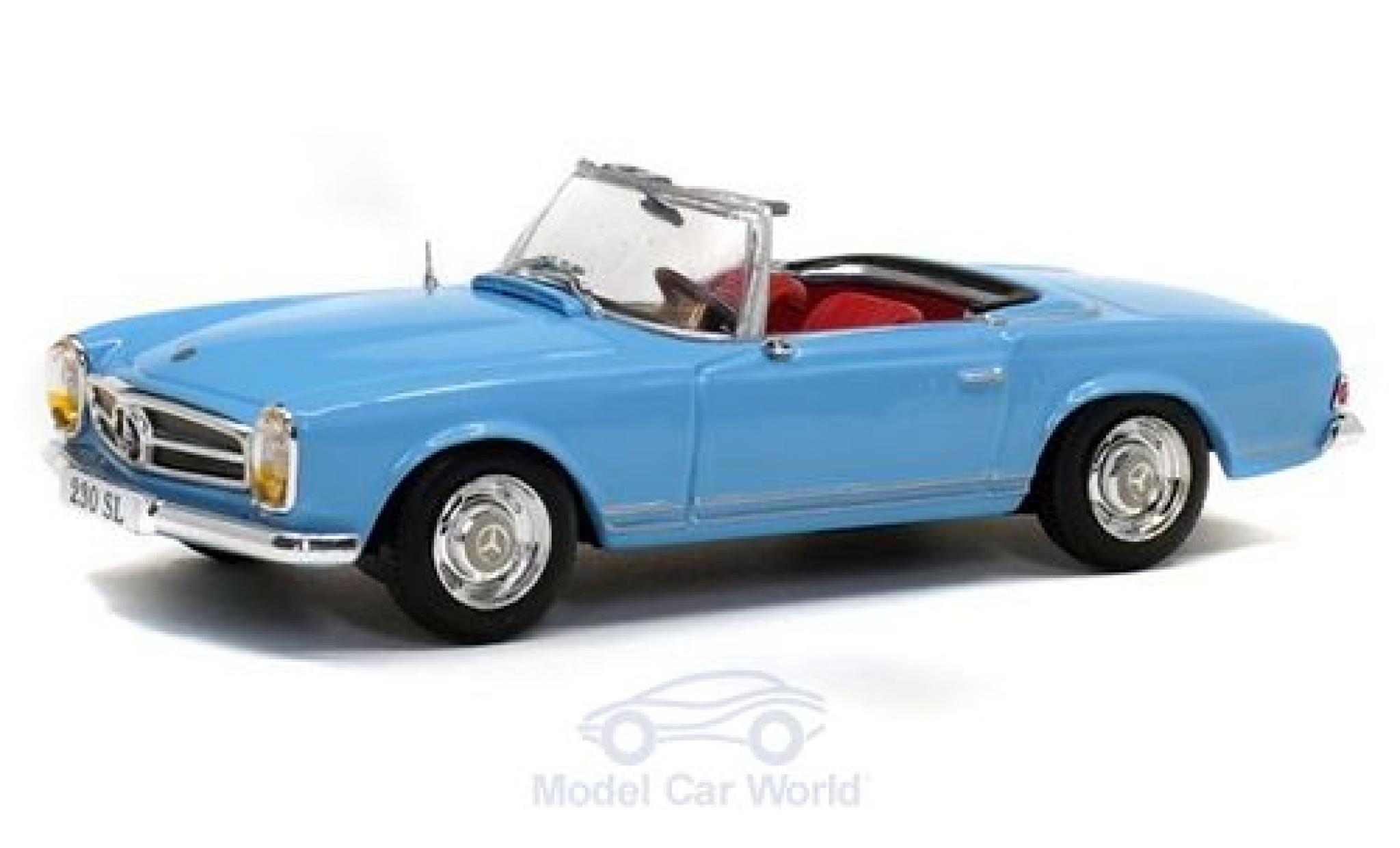 Mercedes 230 1/43 Solido SL (W113) blu 1963 modellino in miniatura