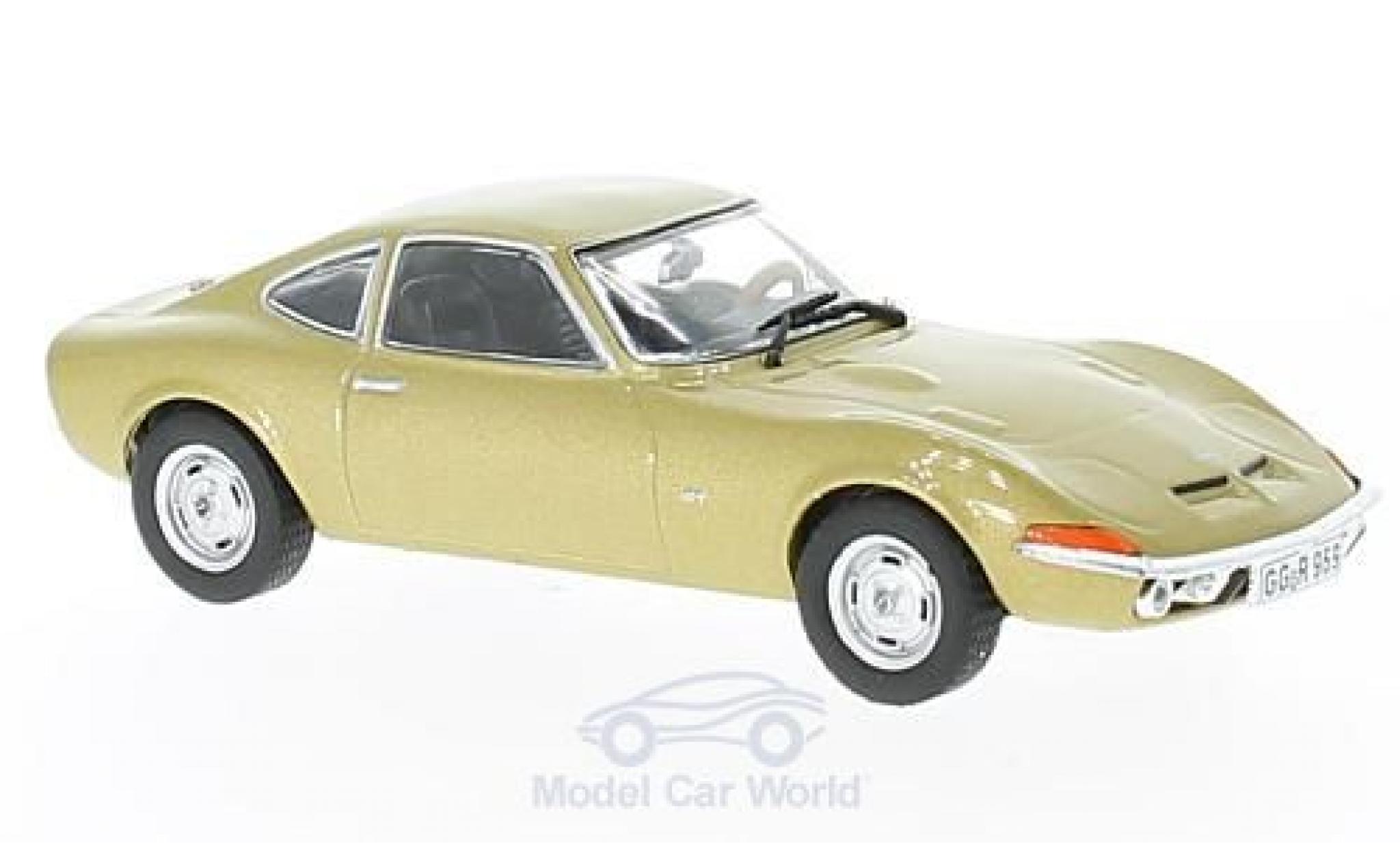 Opel GT 1/43 Solido gold 1968 modellino in miniatura