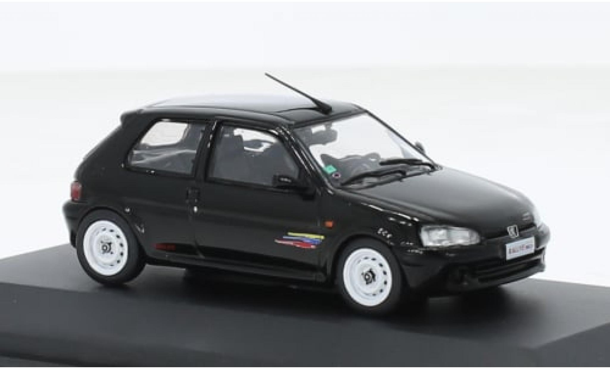 Peugeot 106 1/43 Solido Rallye Phase 2 schwarz 2001 1:43 modellino in miniatura