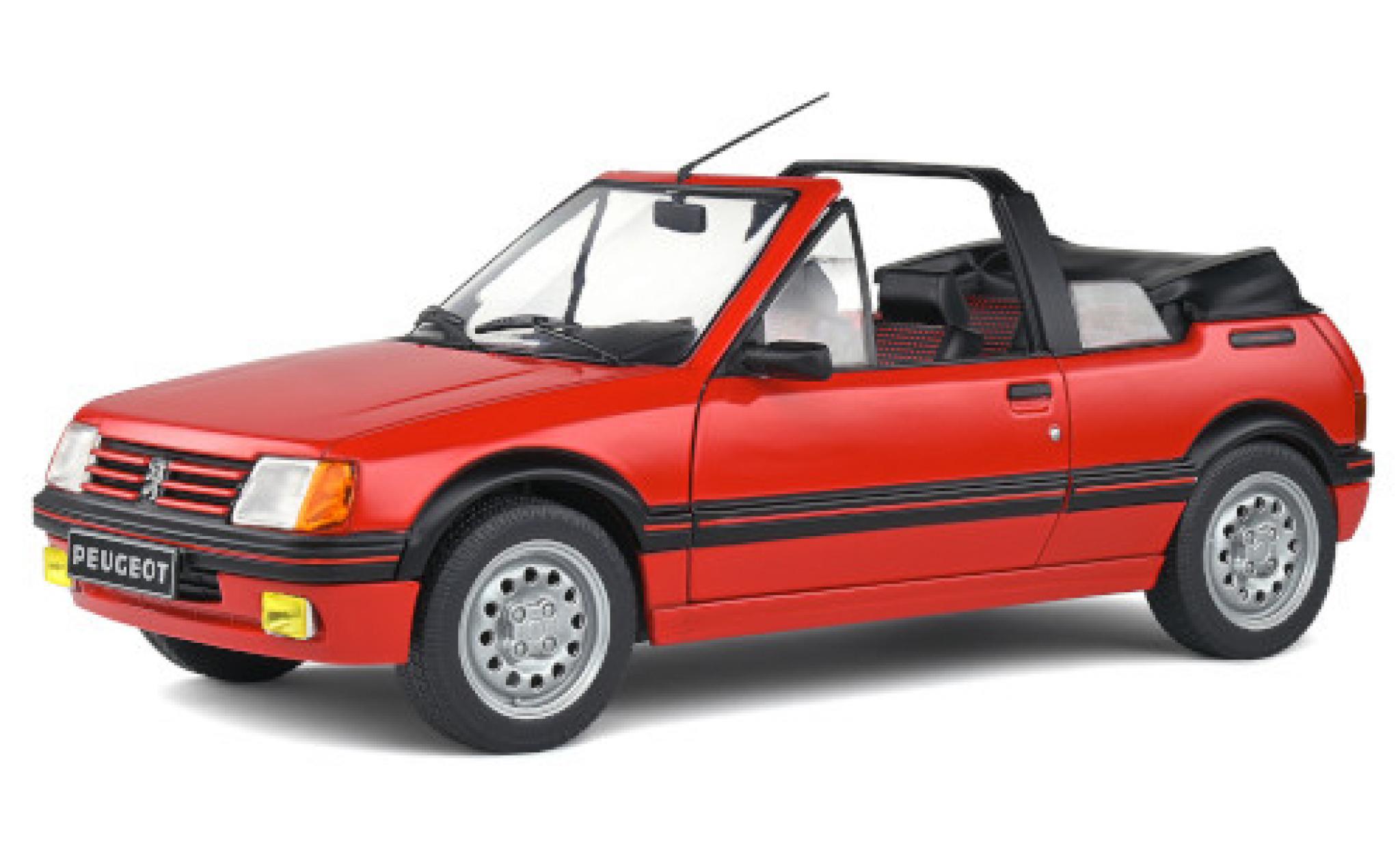 Peugeot 205 1/18 Solido CTI rosso 1986 modellino in miniatura