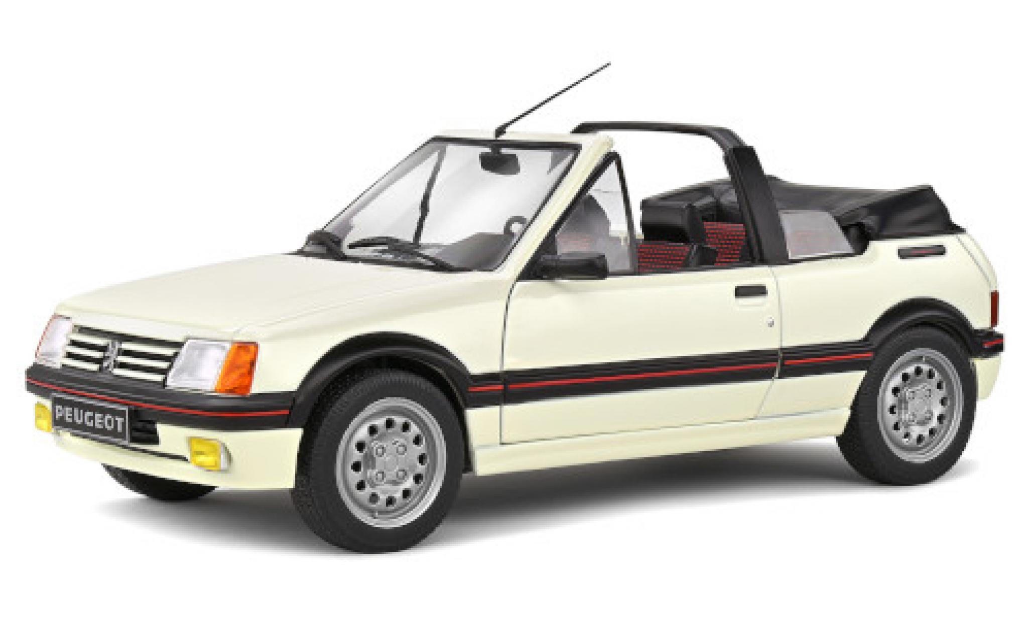 Peugeot 205 1/18 Solido CTI bianco 1986 modellino in miniatura