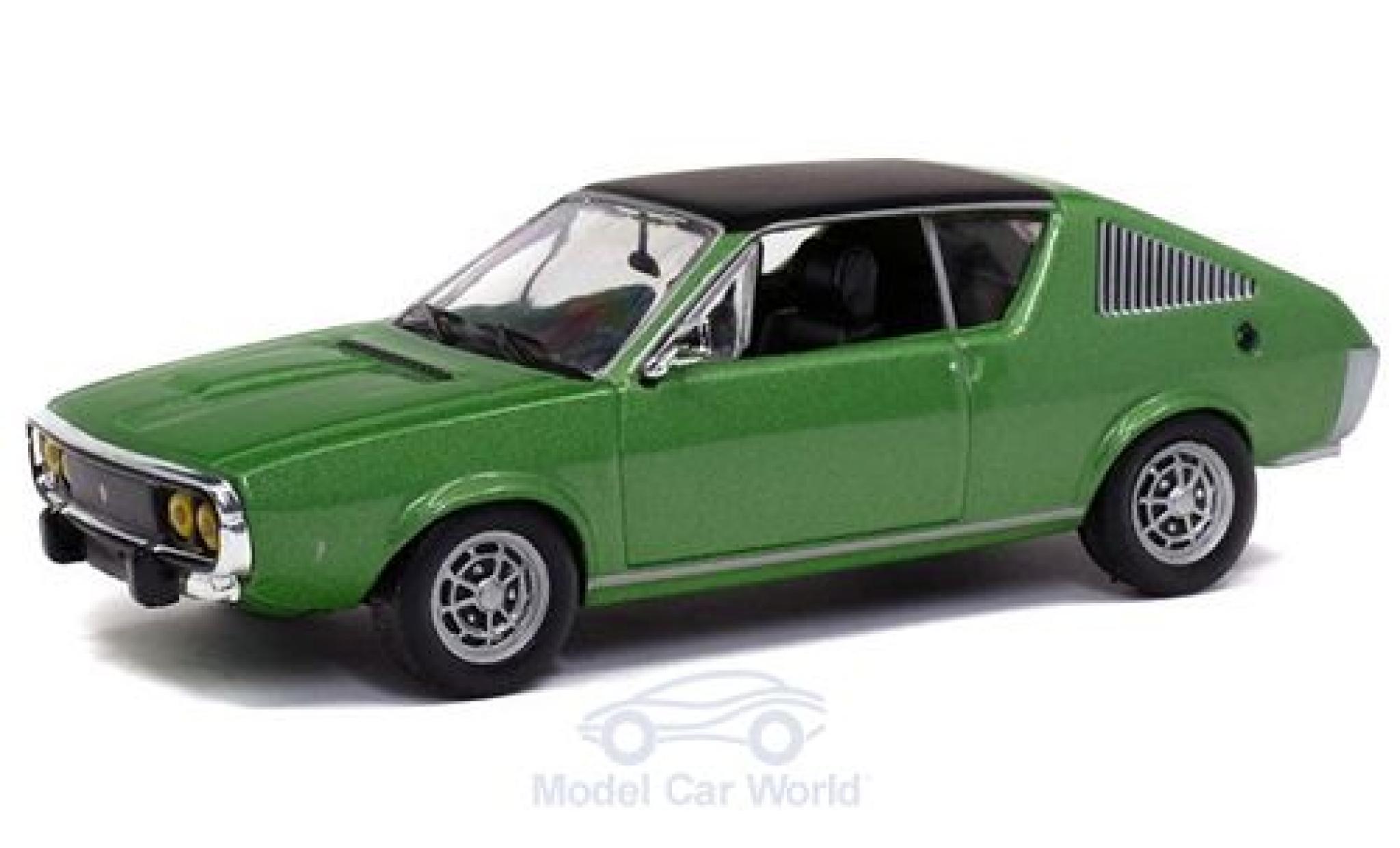 Renault 17 1/43 Solido metallico verde 1974 modellino in miniatura