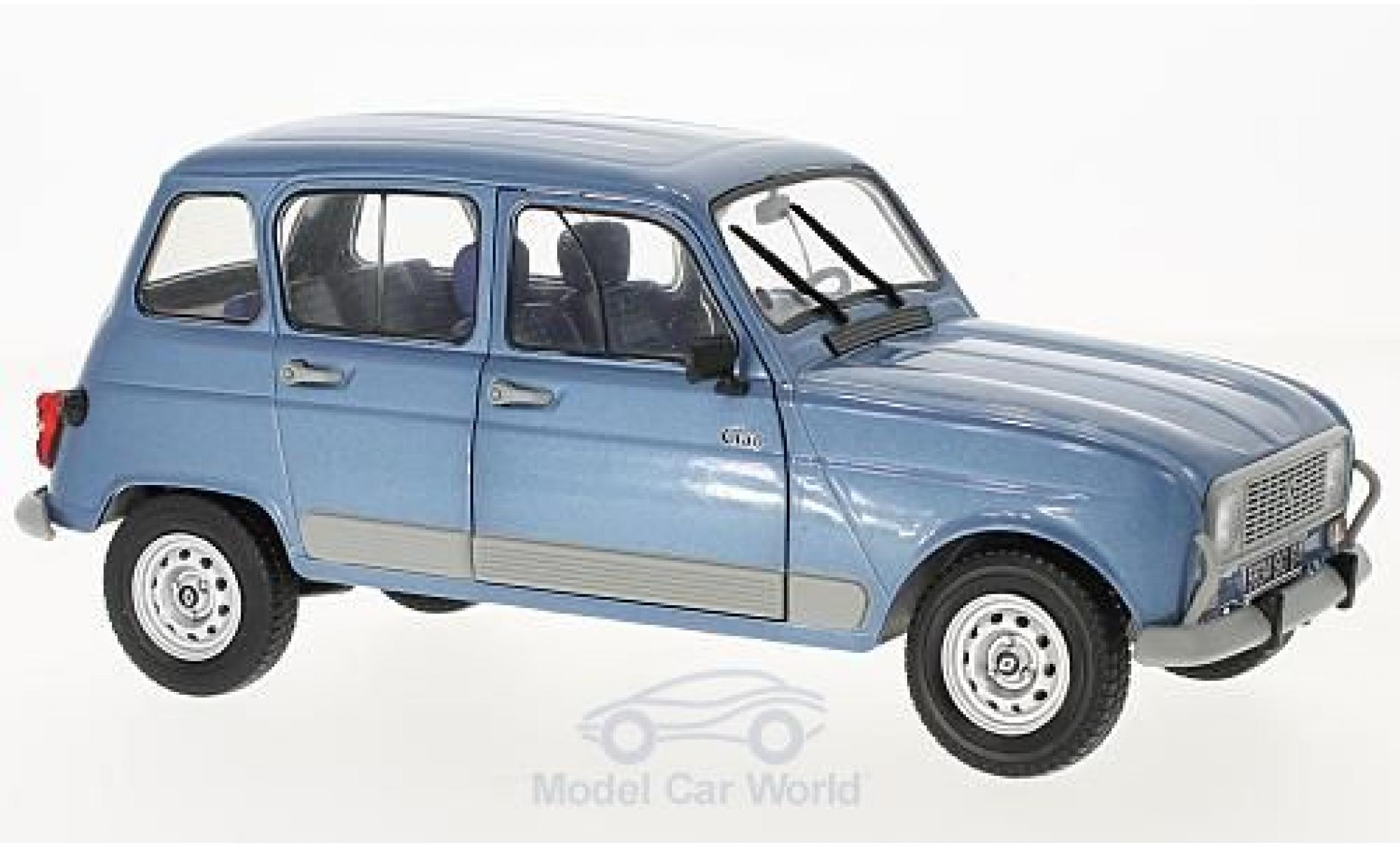 Renault 4 L 1/18 Solido GTL Clan metallico blu Air France 198 modellino in miniatura