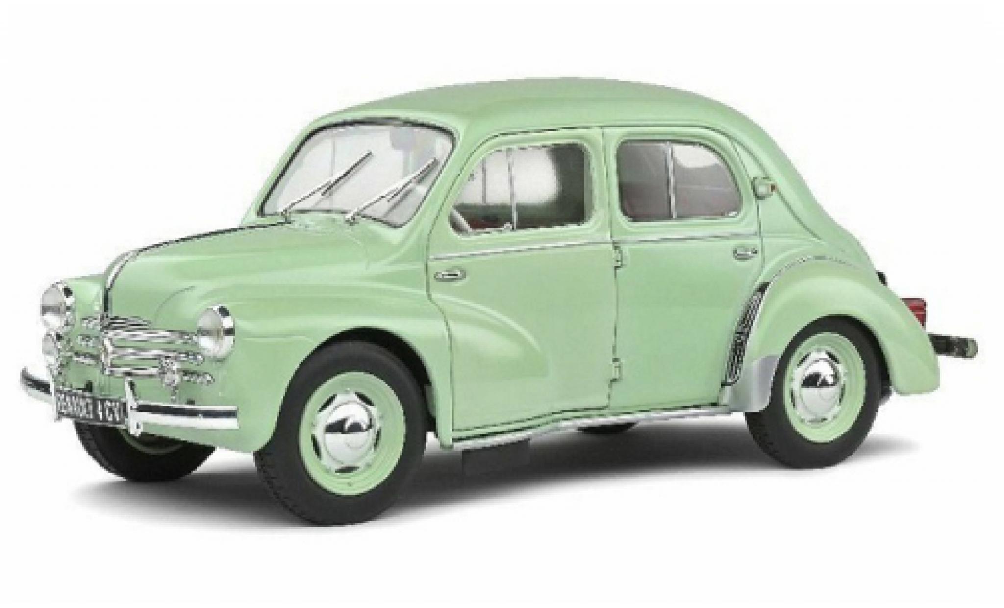 Renault 4CV 1/18 Solido verde 1955 modellino in miniatura