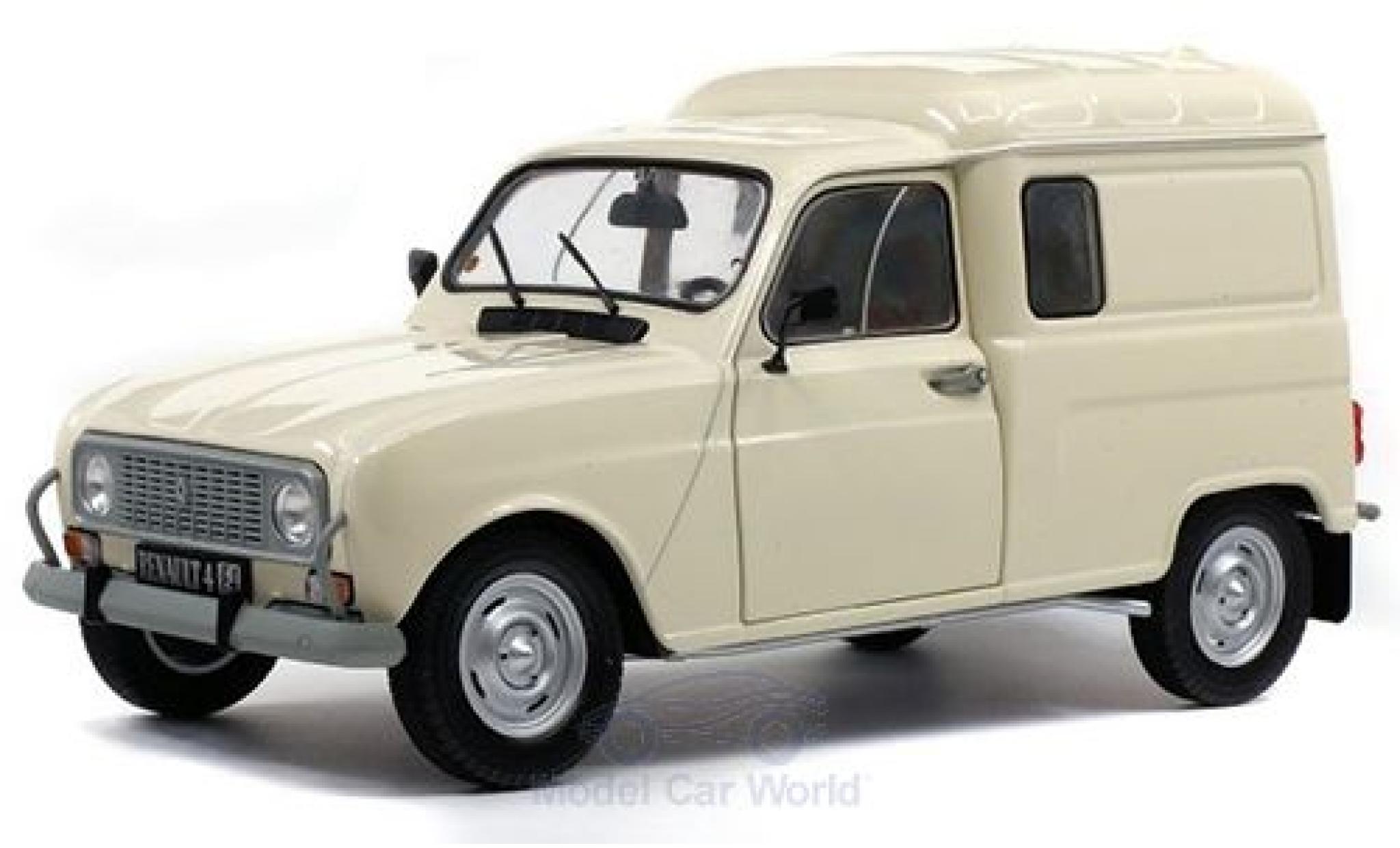Renault 4 1/18 Solido LF beige 1975 modellino in miniatura