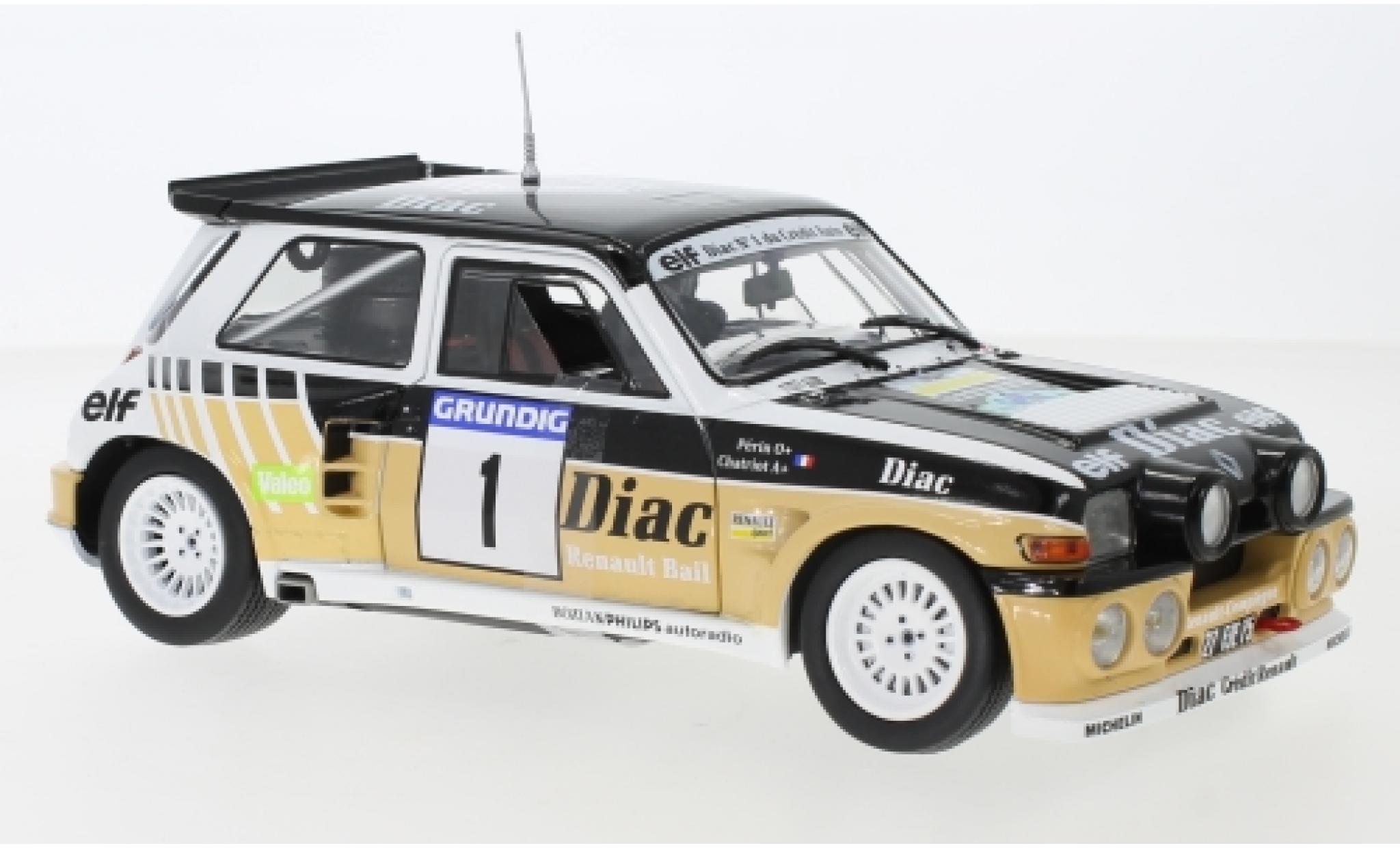 Renault 5 1/18 Solido Maxi No.1 Diac F.Chatriot/M.Perin modellino in miniatura