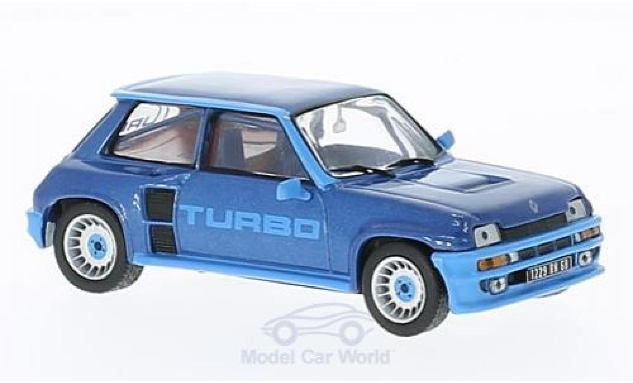 Renault 5 1/43 Solido Turbo metallico blu 1980 modellino in miniatura