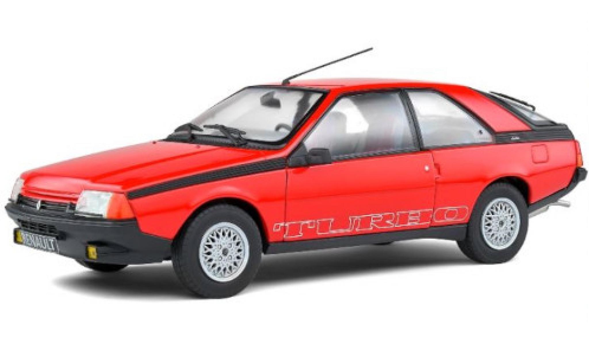 Renault Fuego 1/18 Solido Turbo rosso 1980 modellino in miniatura