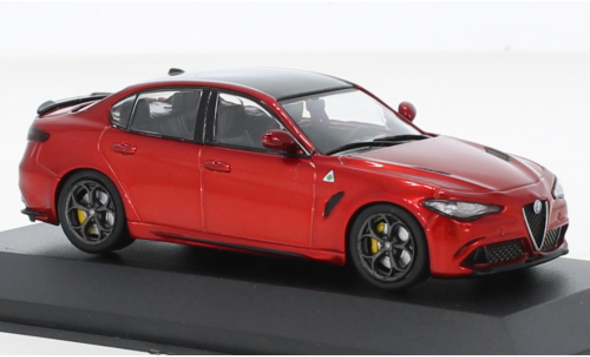 Alfa Romeo Giulia 1/43 Solido Quadrifoglio metallise rosso 2020 modellino in miniatura