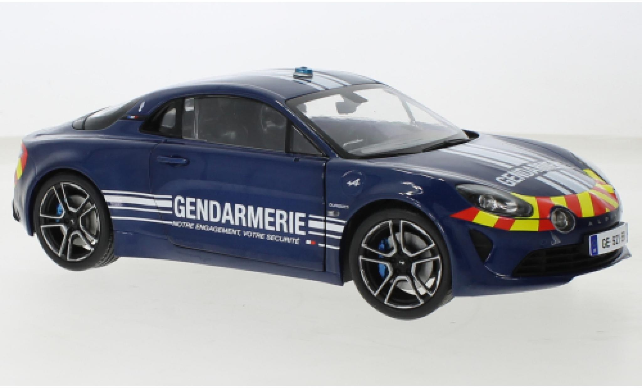 Alpine A110 1/18 Solido Gendamerie (F) 2022 modellino in miniatura