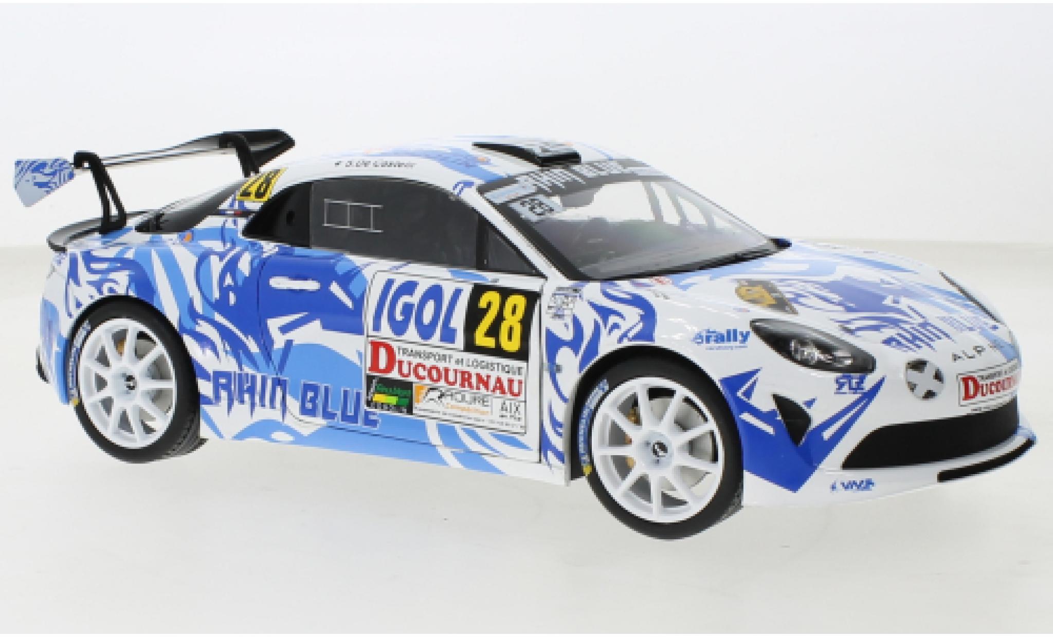 Alpine A110 1/18 Solido Rally RGT No.28 Rallye du Var 2021 modellino in miniatura