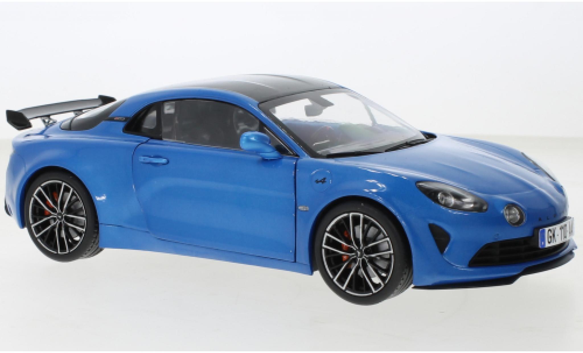 Alpine A110 1/18 Solido S Aero Pack metallise blu 2023 modellino in miniatura
