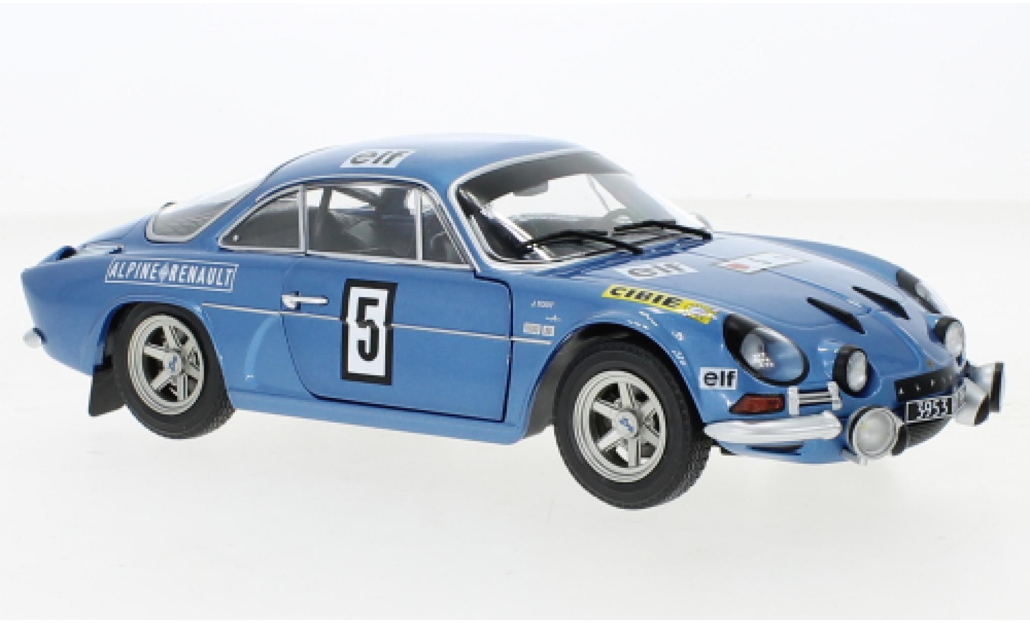 Alpine A110 1/18 Solido Renault 1600S No.5 Olympia Rallye 1972 modellino in miniatura