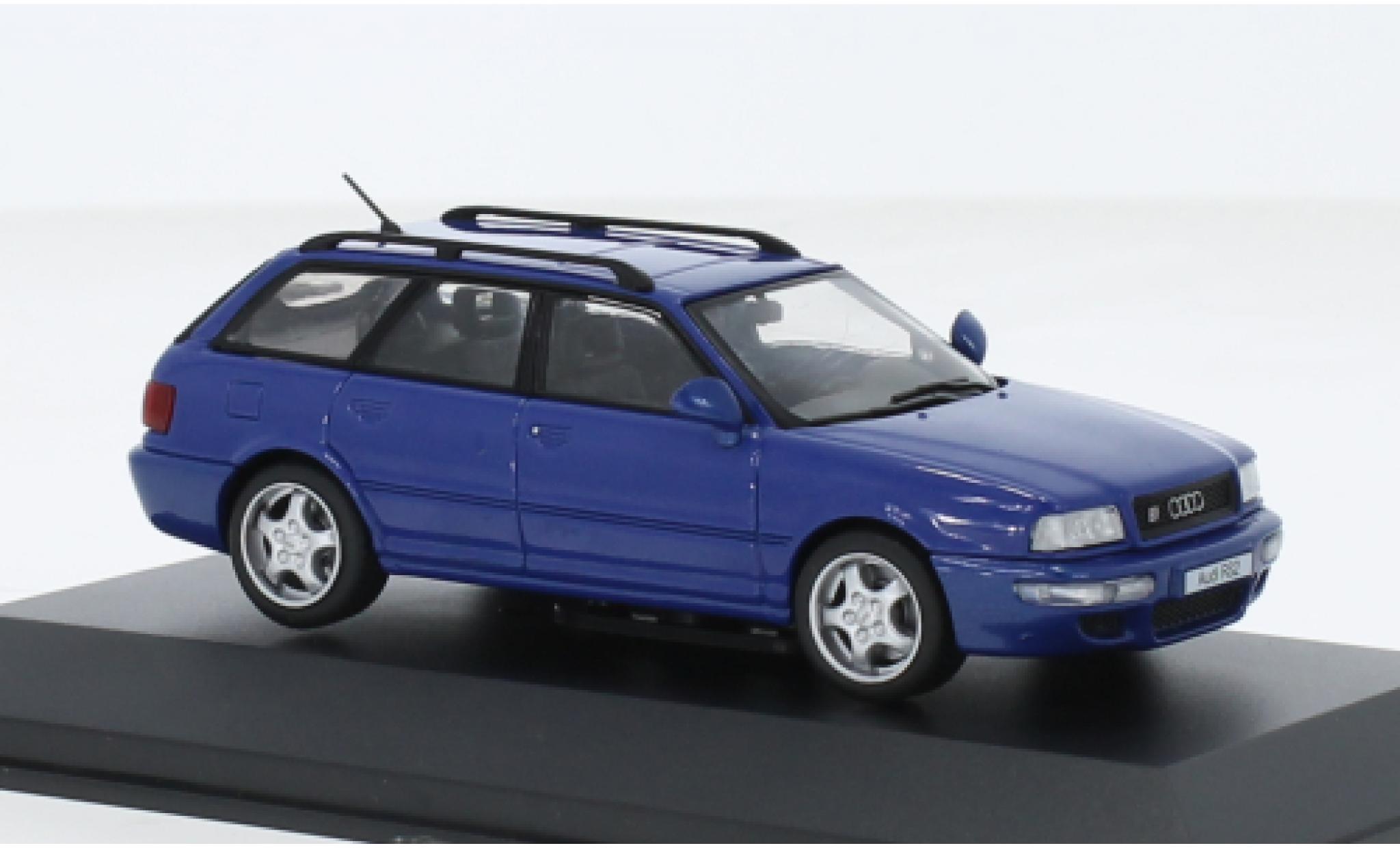 Audi RS2 1/43 Solido Avant blu 1995 modellino in miniatura