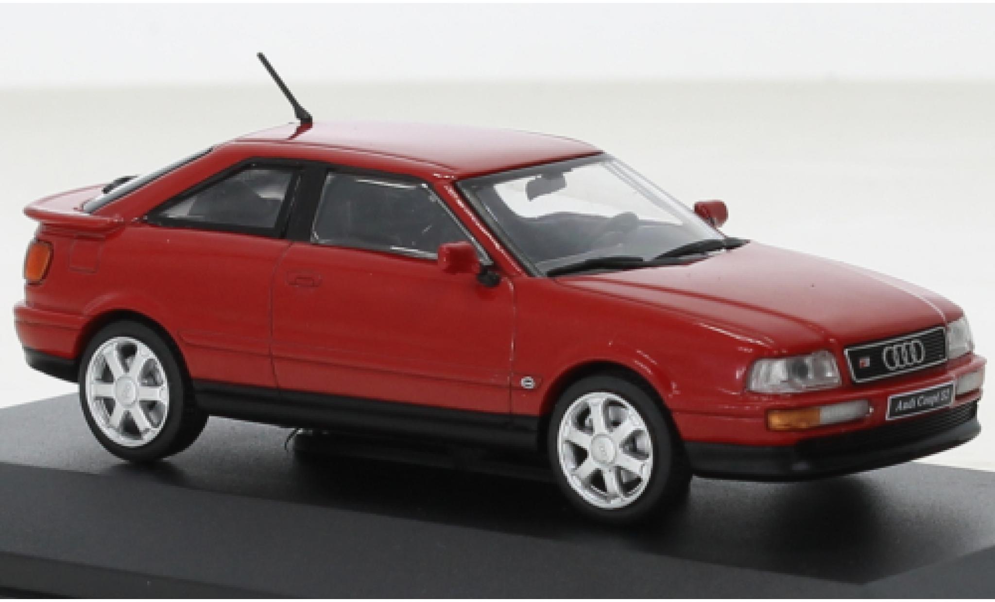 Audi S2 1/43 Solido Coupe rosso 1993 modellino in miniatura