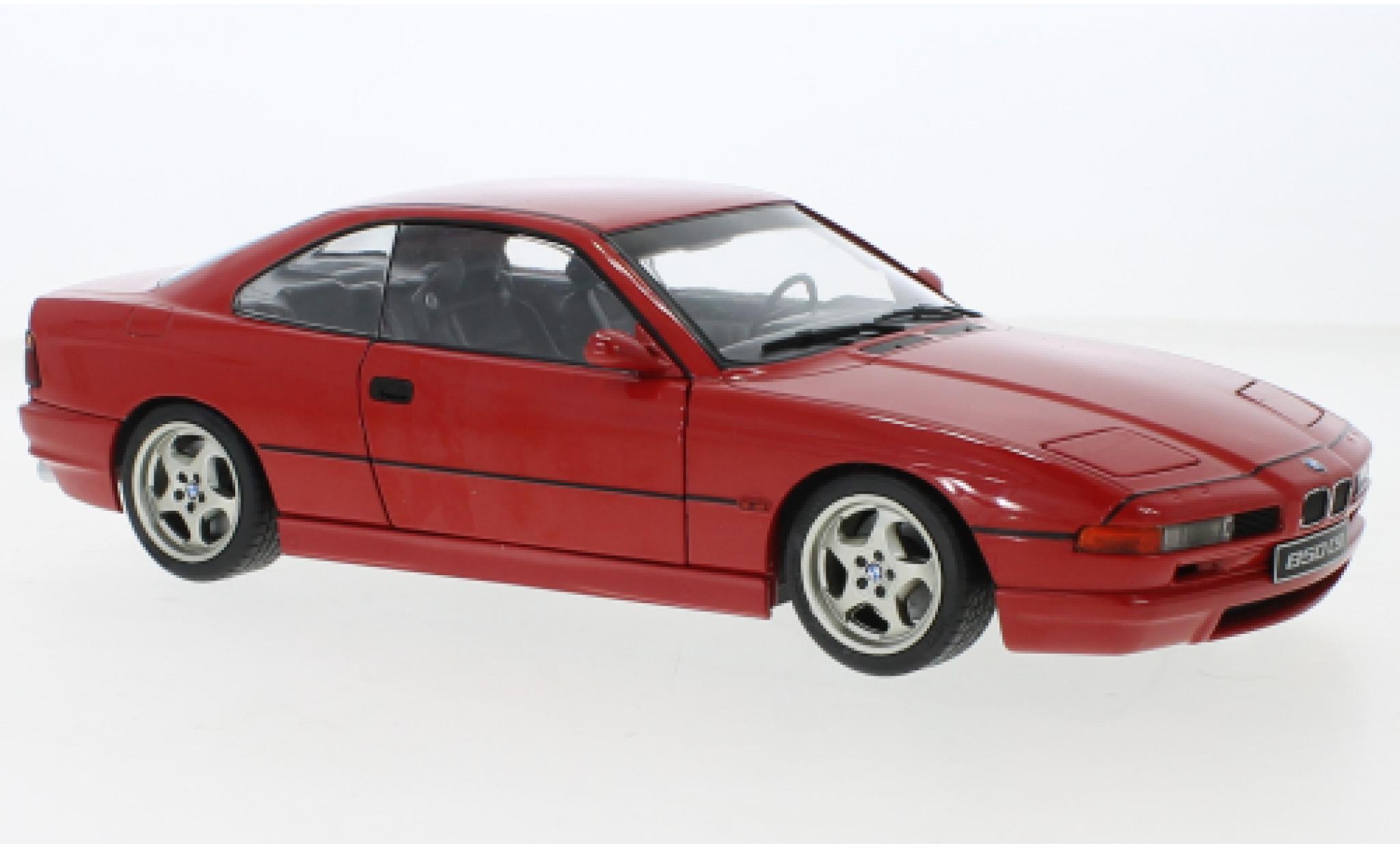 Bmw 850 1/18 Solido CSI (E31) rosso 1990 modellino in miniatura