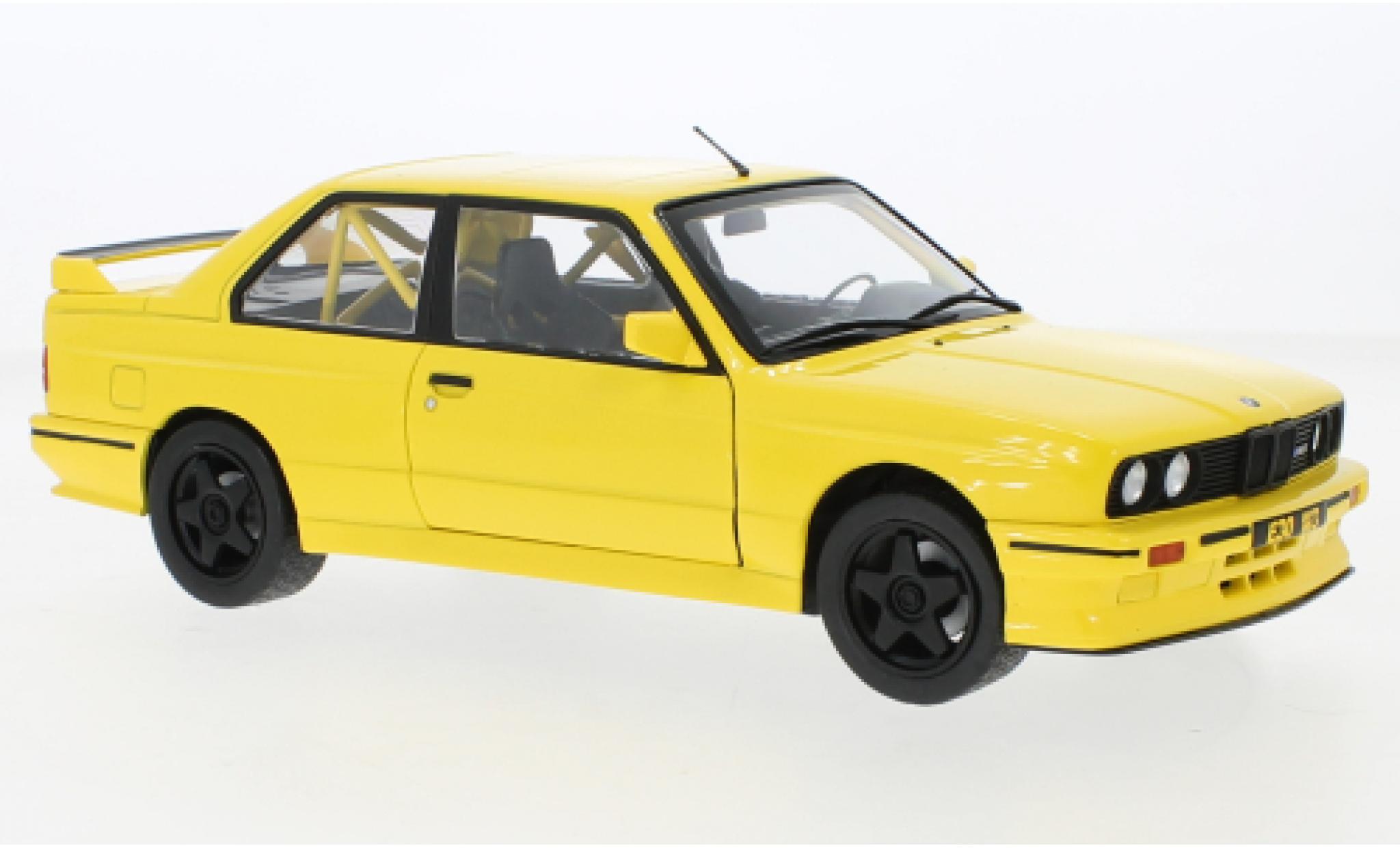 Bmw M3 1/18 Solido (E30) giallo 1990 modellino in miniatura