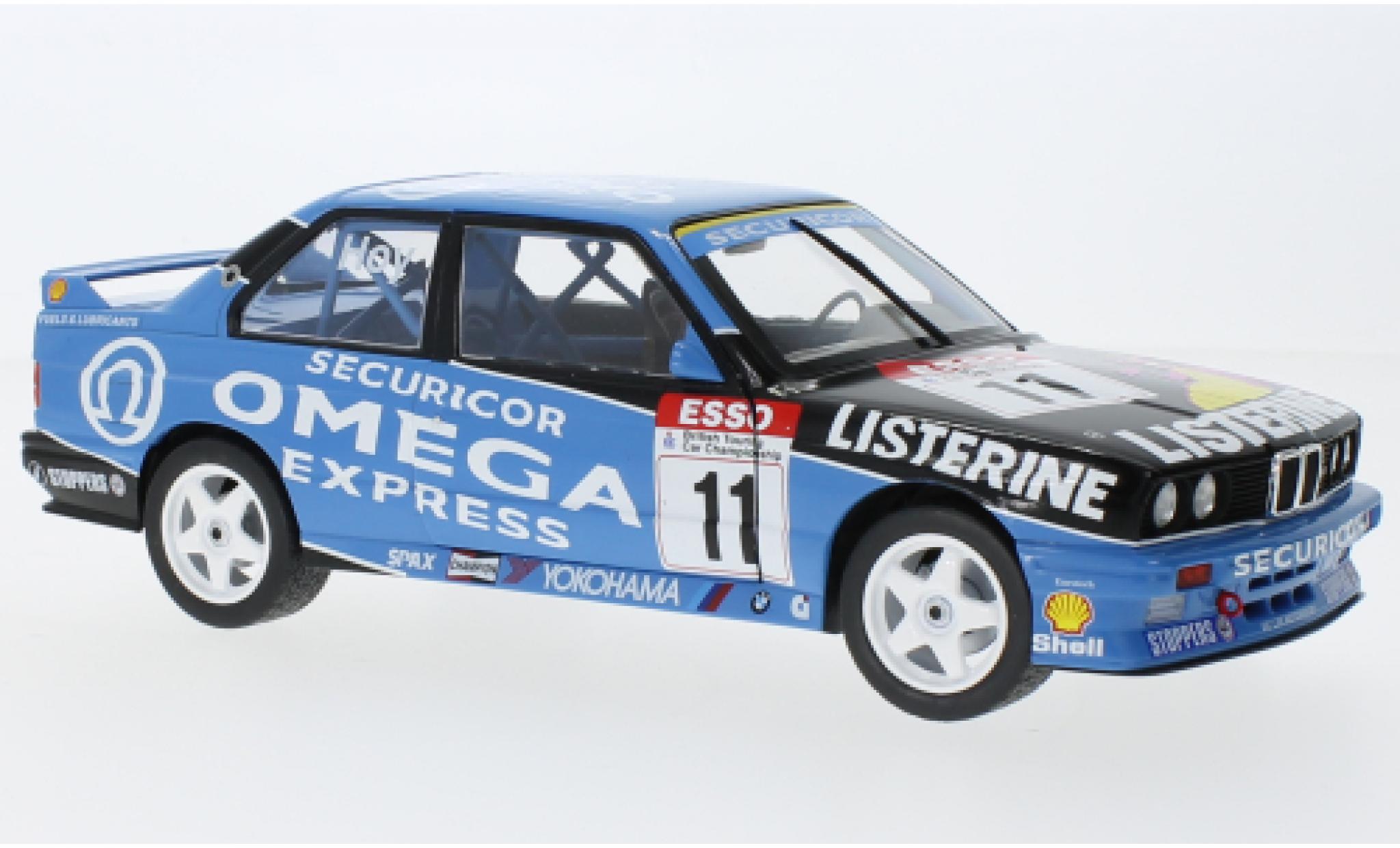 Bmw M3 1/18 Solido (E30) No.11 Omega BTCC 1991 modellino in miniatura