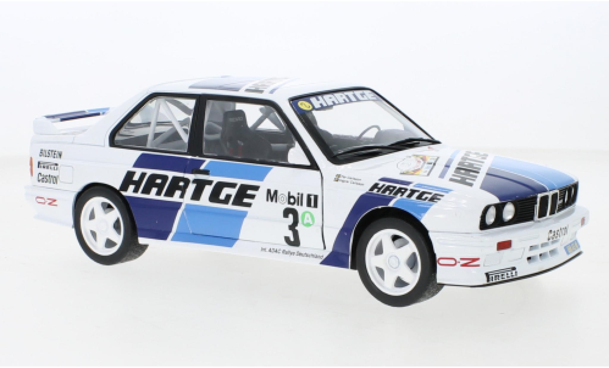 Bmw M3 1/18 Solido (E30) No.3 Hartge Rallye DM Rallye Allemagne 1990 modellino in miniatura