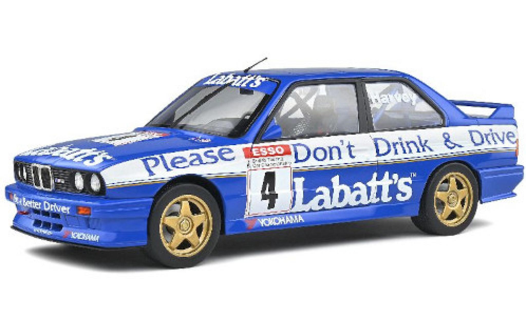 Bmw M3 1/18 Solido (E30) No.4 Labatt BTCC 1991 modellino in miniatura