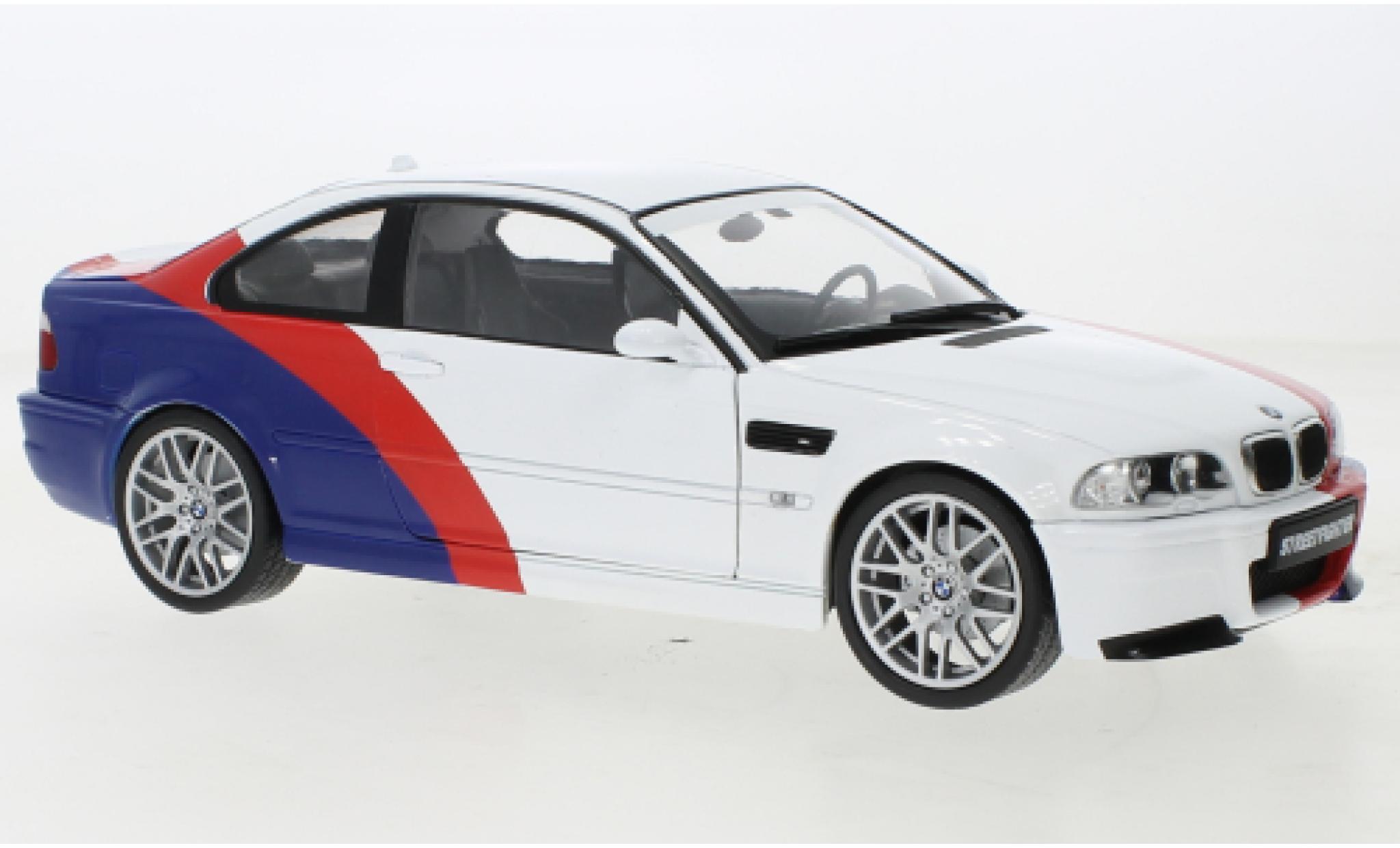 Bmw M3 1/18 Solido (E46) bianco/Décorer 2000 modellino in miniatura