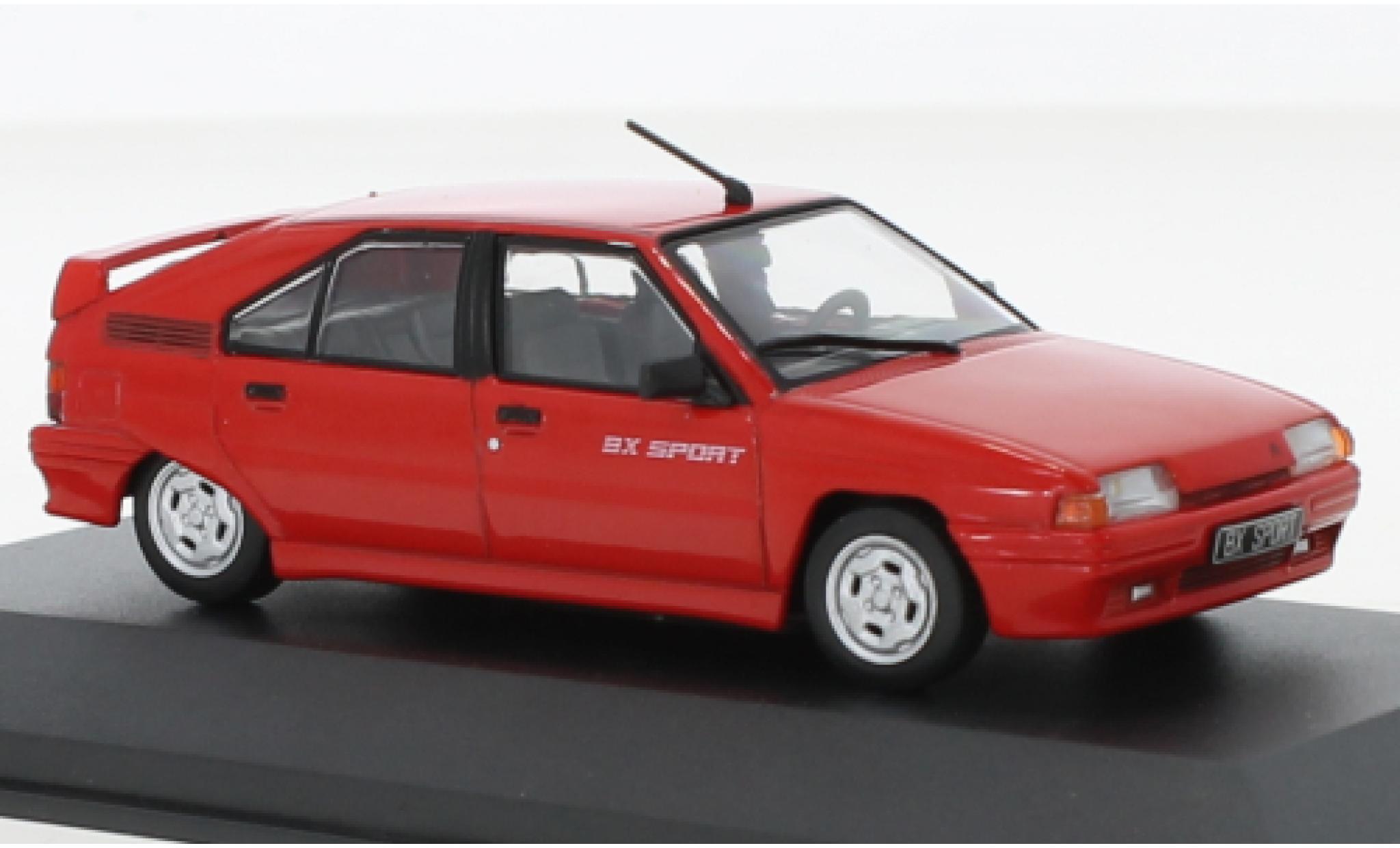 Citroen BX 1/43 Solido Sport 1.9 8V rosso 1985 modellino in miniatura