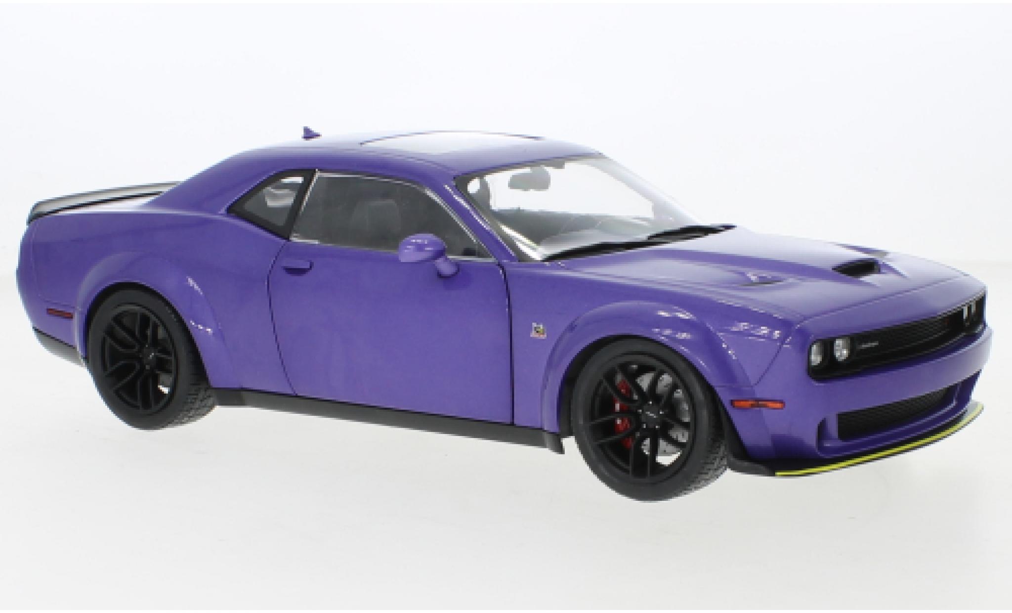 Dodge Challenger 1/18 Solido R/T Scat Pack Widebody metallise porpora 2020 modellino in miniatura