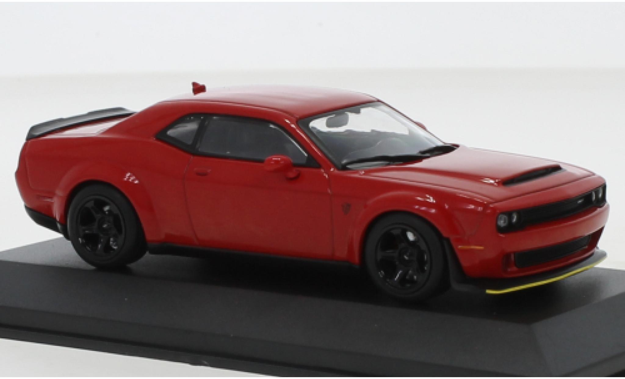 Dodge Challenger 1/43 Solido SRT Demon V8 6.2 rosso 2018 modellino in miniatura