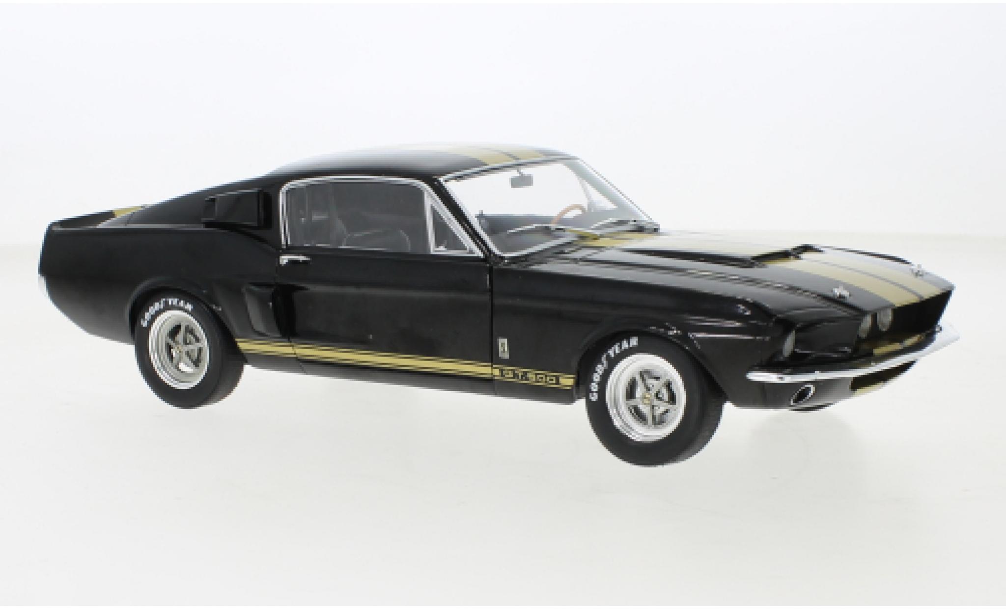 Shelby GT 500 1/18 Solido Ford Mustang nero/gold 1967 modellino in miniatura