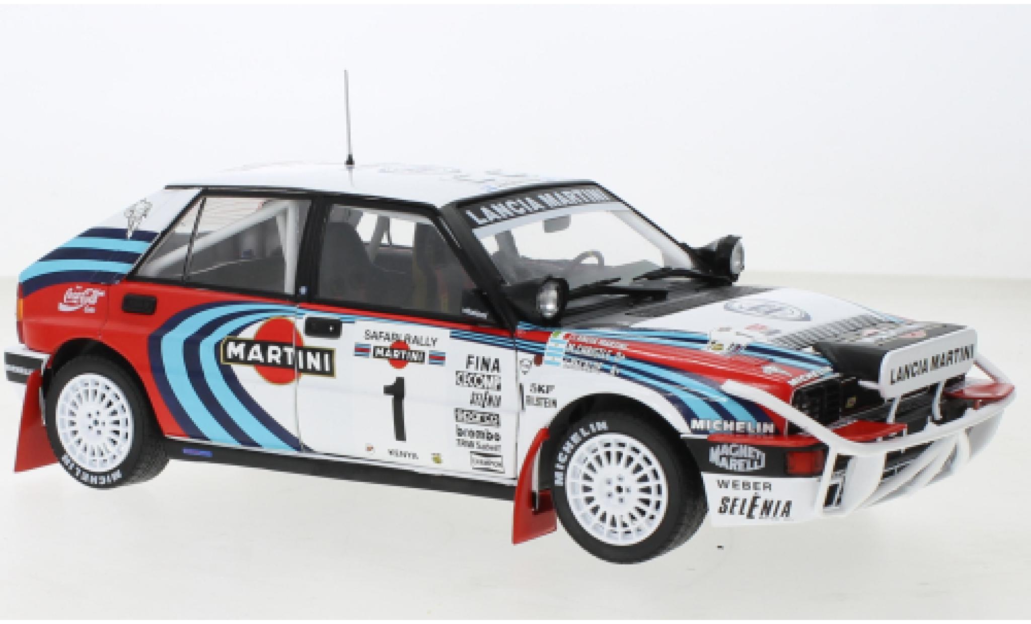 Lancia Delta 1/18 Solido HF Integrale No.1 Martini Martini Rallye WM Safari Rallye 1991 modellino in miniatura