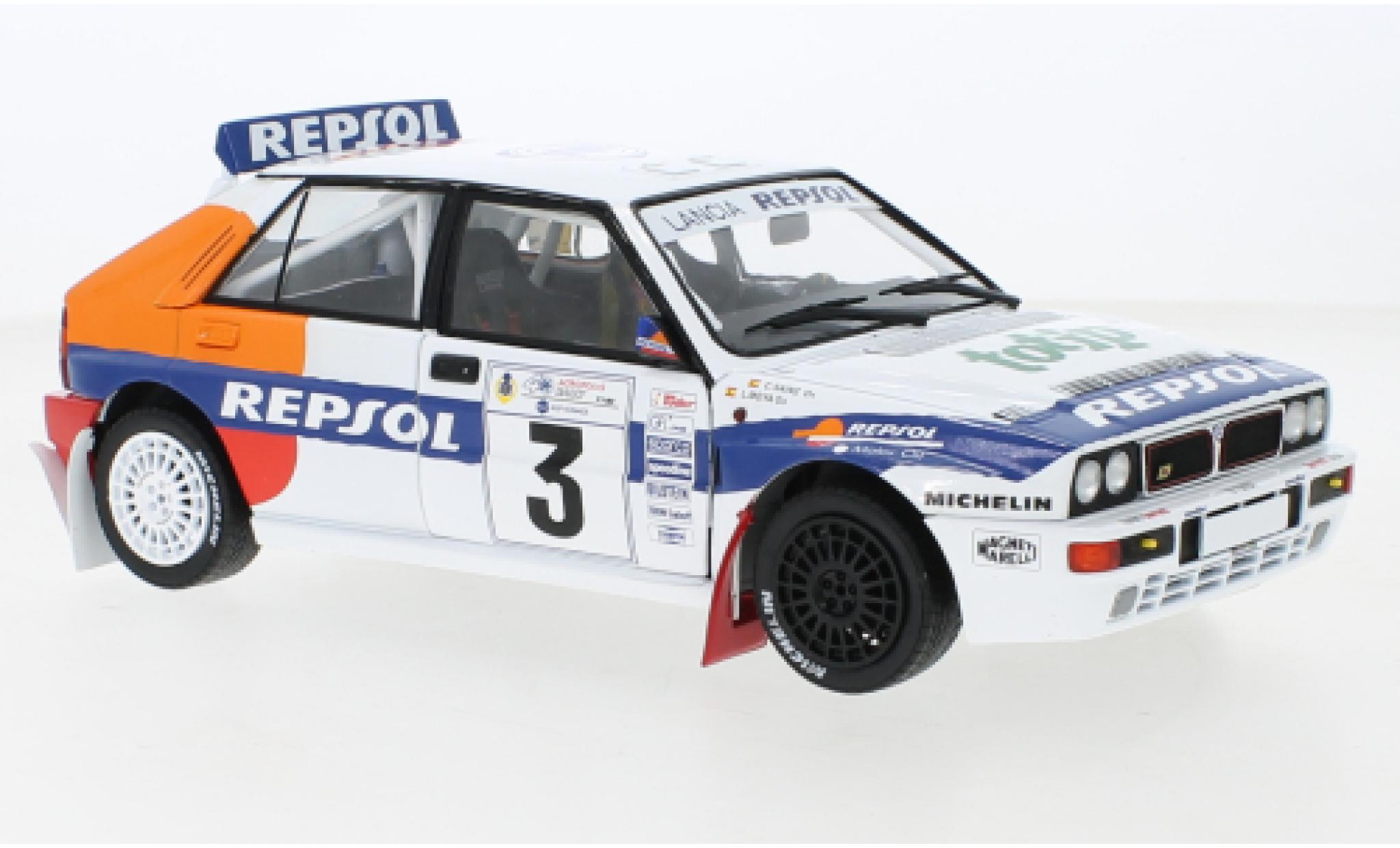 Lancia Delta 1/18 Solido HF Integrale No.3 Repsol Rallye WM Rallye Acropolis 1993 modellino in miniatura